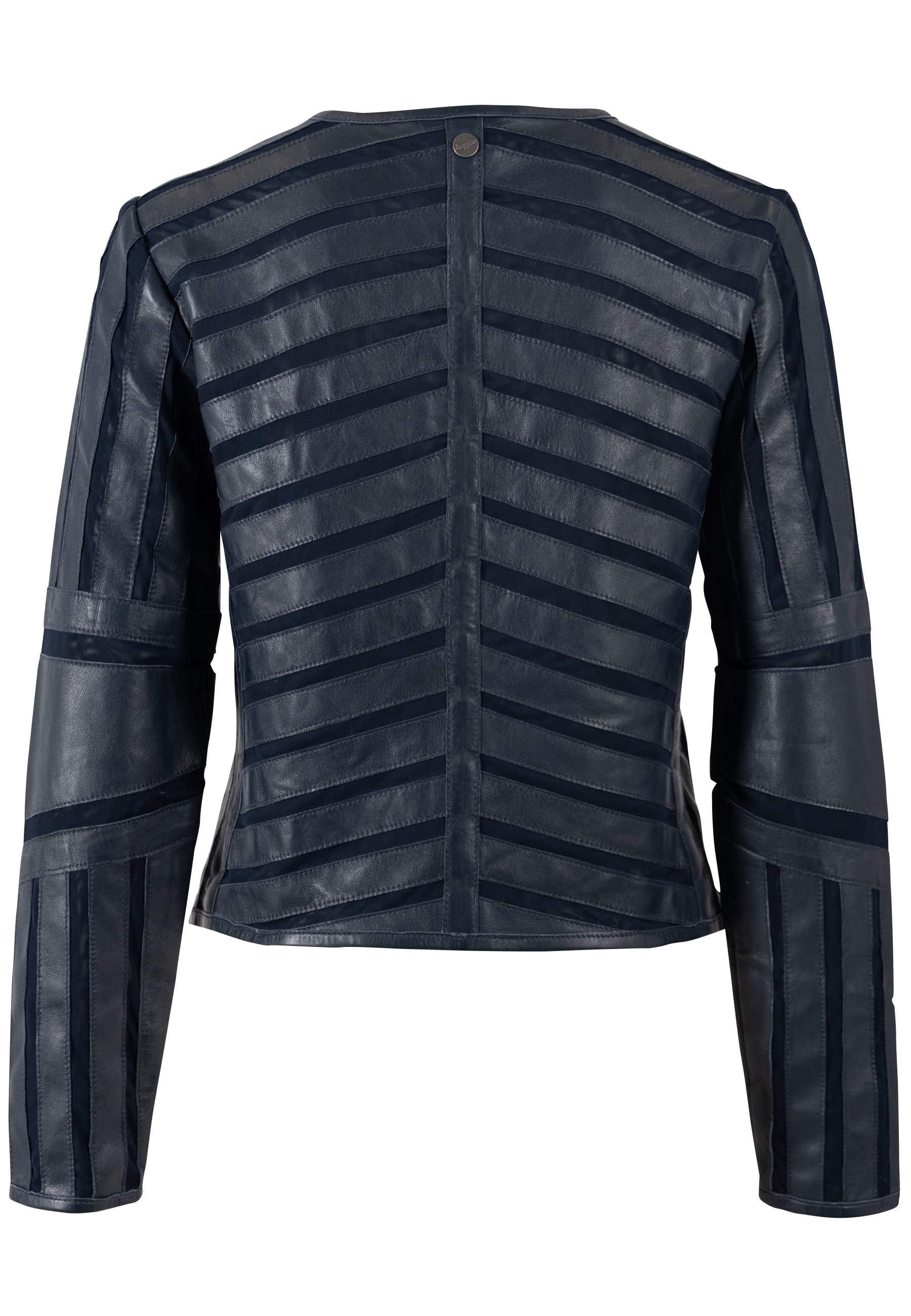 Mauritius Lederjacke »MWSuri«, im Materialmix, Mesh-Einsätze