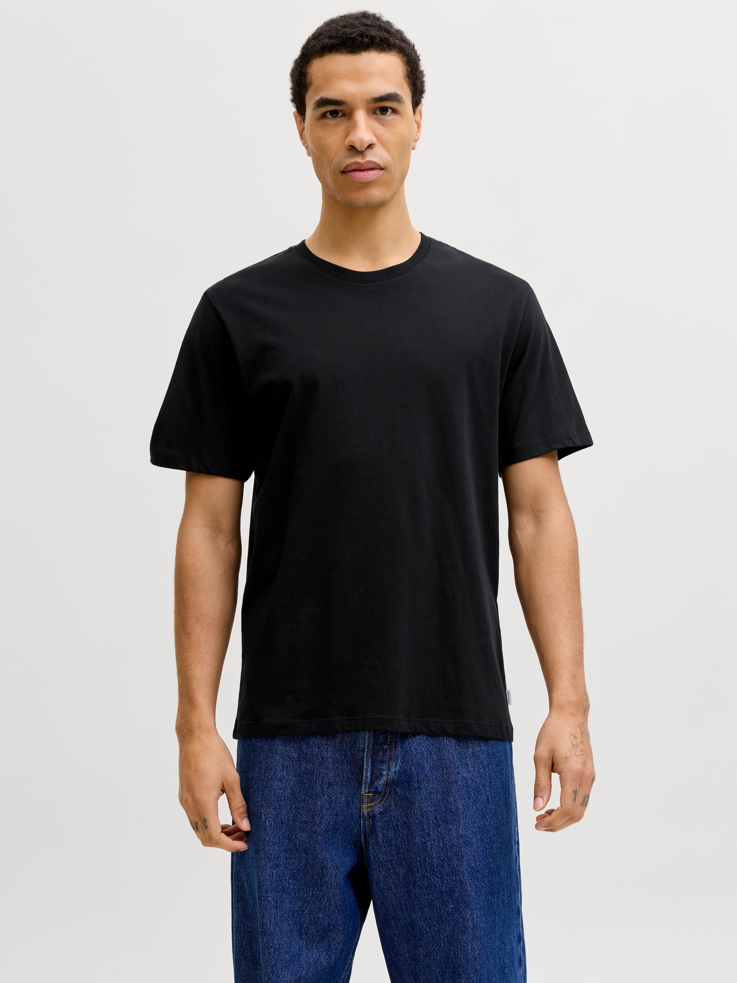 Jack & Jones Kurzarmshirt »JJEORGANIC BASIC TEE SS O-NE 3PK MP NOOS«