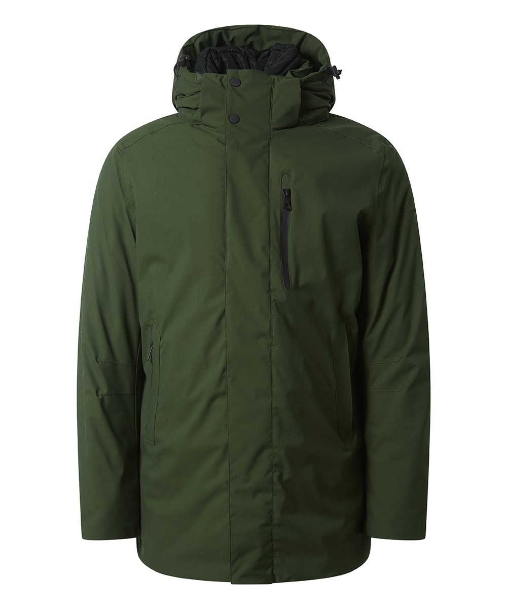 Pierre Cardin Parka mit Kapuze Nahtverstärkung an kritischen Stellen