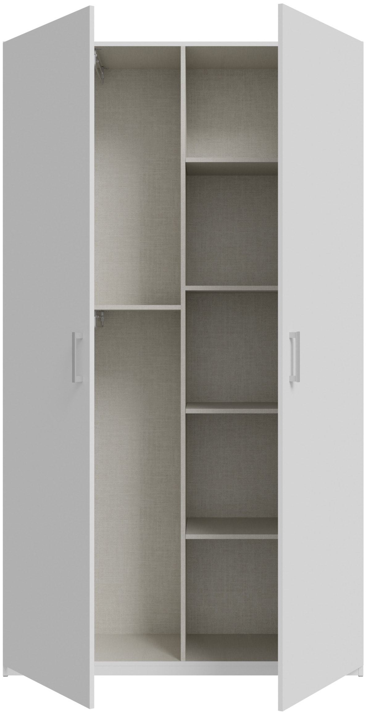 FORTE Kleiderschrank B/H/T 119,5/210,5/42cm, stehende Montage