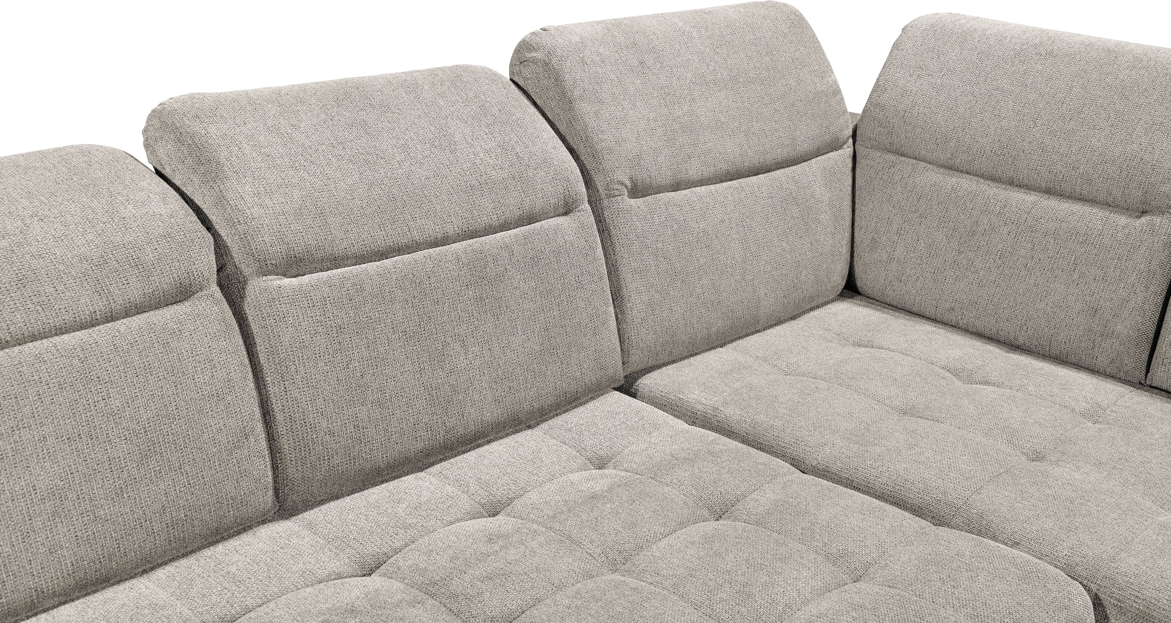 ED EXCITING DESIGN Ecksofa »Rockdale L-Form mit Bettfunktion, Bettkasten« Kopfteilverstellung, Sitztiefenverstellung & USB-Port