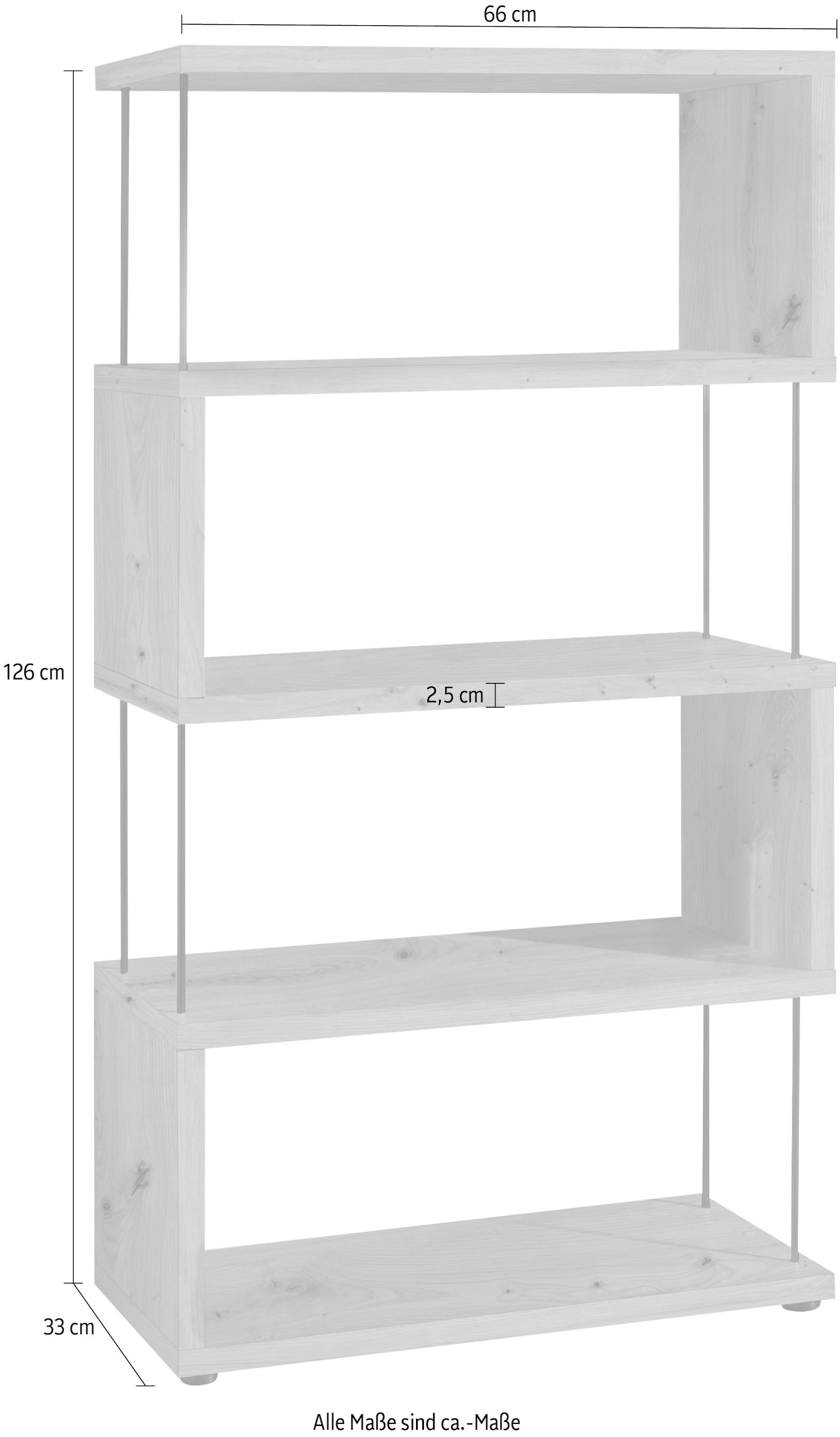 Mäusbacher Standregal »Big System Office«, Breite 66 cm