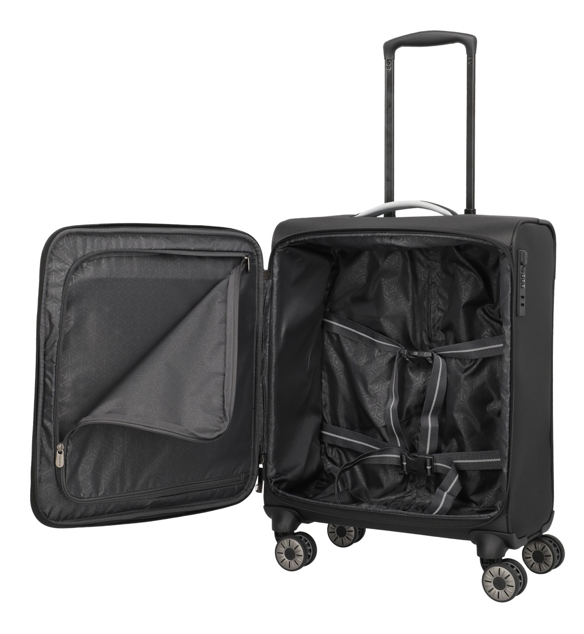 travelite Handgepäck-Trolley »JETPACK Max 4 Cabin Handgepäck Koffer« 41 l 4 Rollen Weichgepäck, passend für Ryanair, Condor und viele gängige Airlines