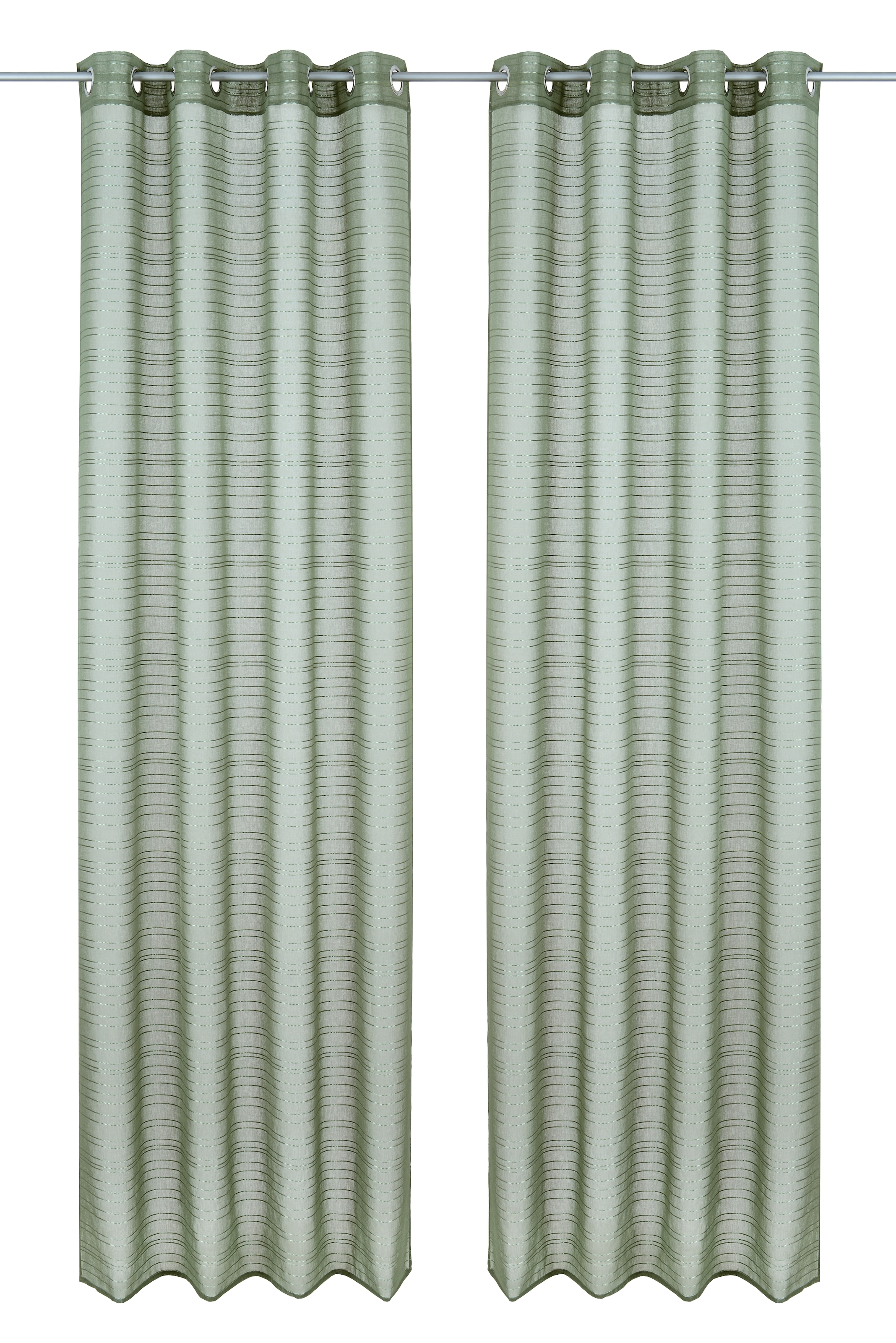 Bruno Banani Gardine »Linus«, (1 St.), 1 Schal, eingewebte Querstreifen
