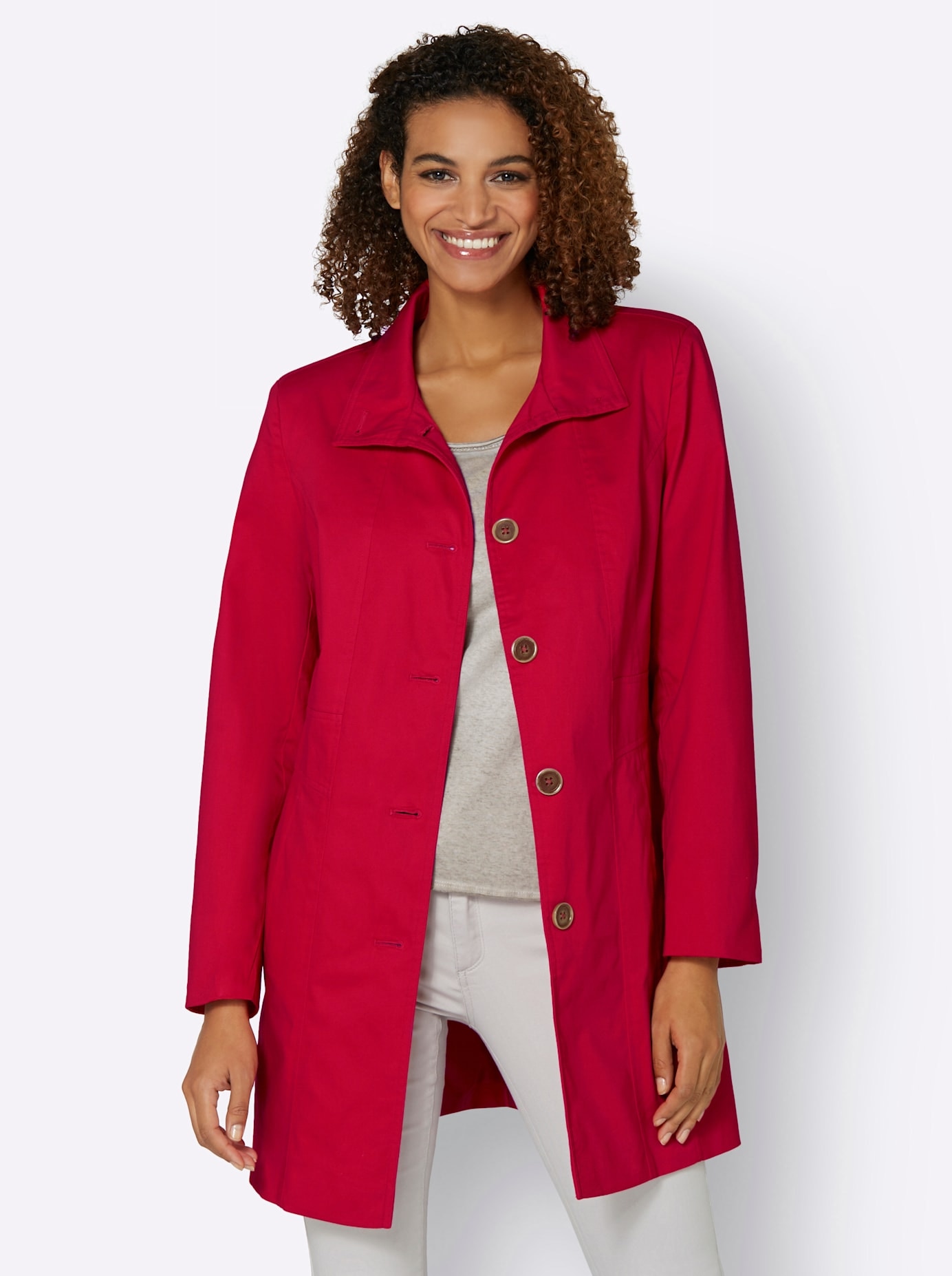 Casual Looks Langjacke, ohne Kapuze