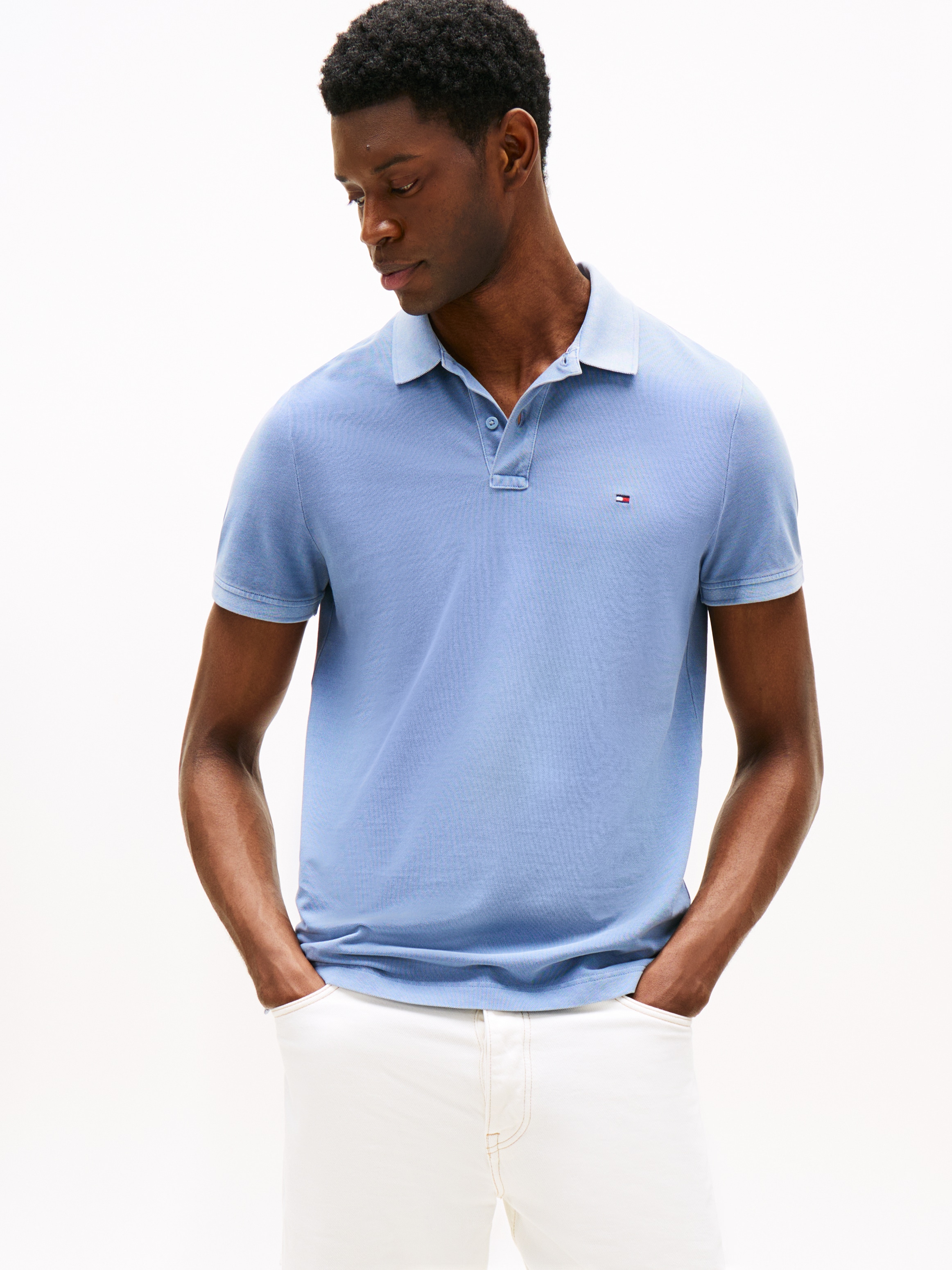 Tommy Hilfiger Poloshirt »GARMENT DYE REG POLO«, leicht gewaschene Optik