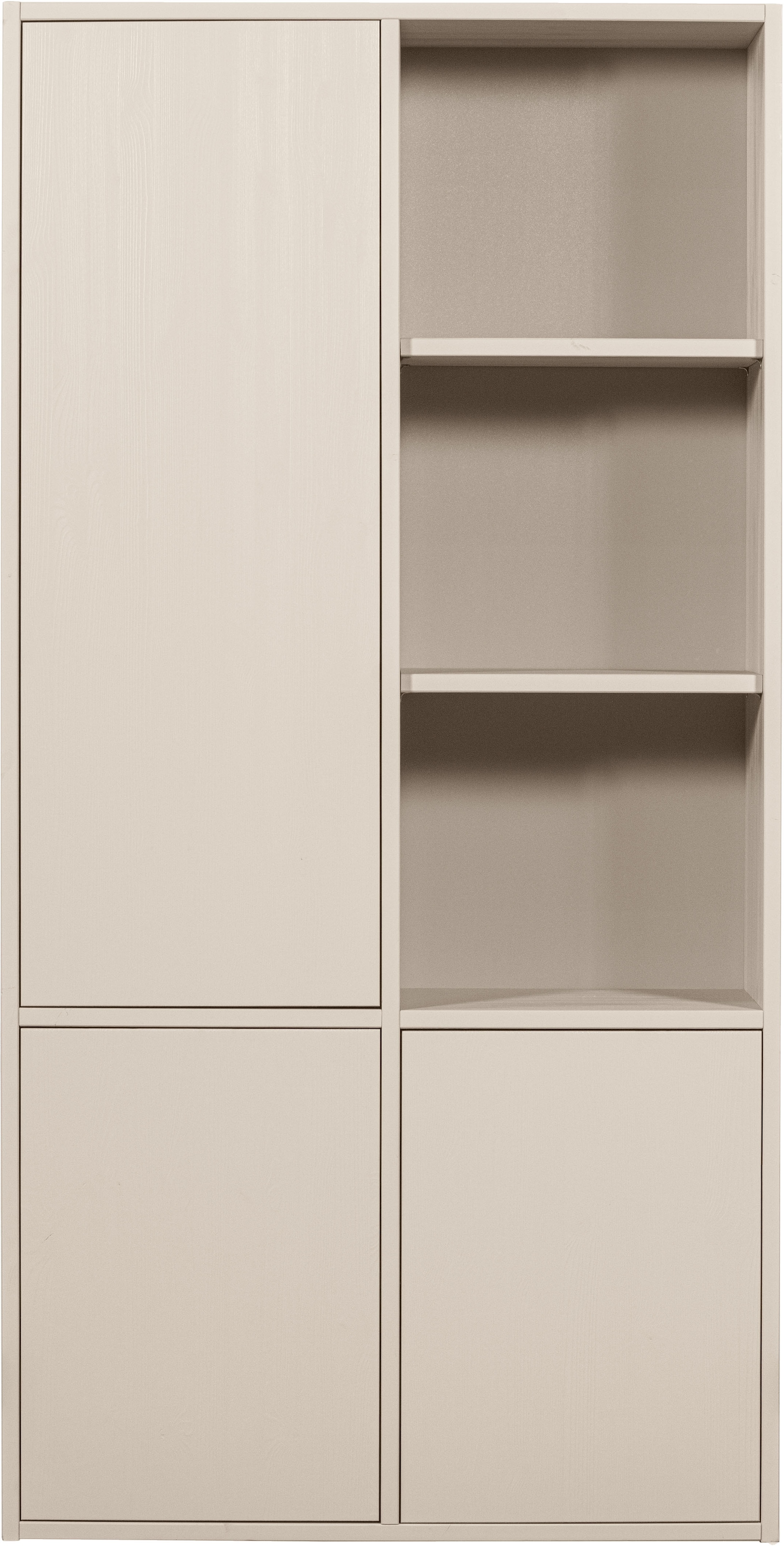 WOOOD Mehrzweckschrank »WOOOD MEREL ABLAGESCHRANK KIEFER DUST [fsc]« Merel Aufbewahrungsschrank, FSC-Kiefer, viel Stauraum, Push-to-Open