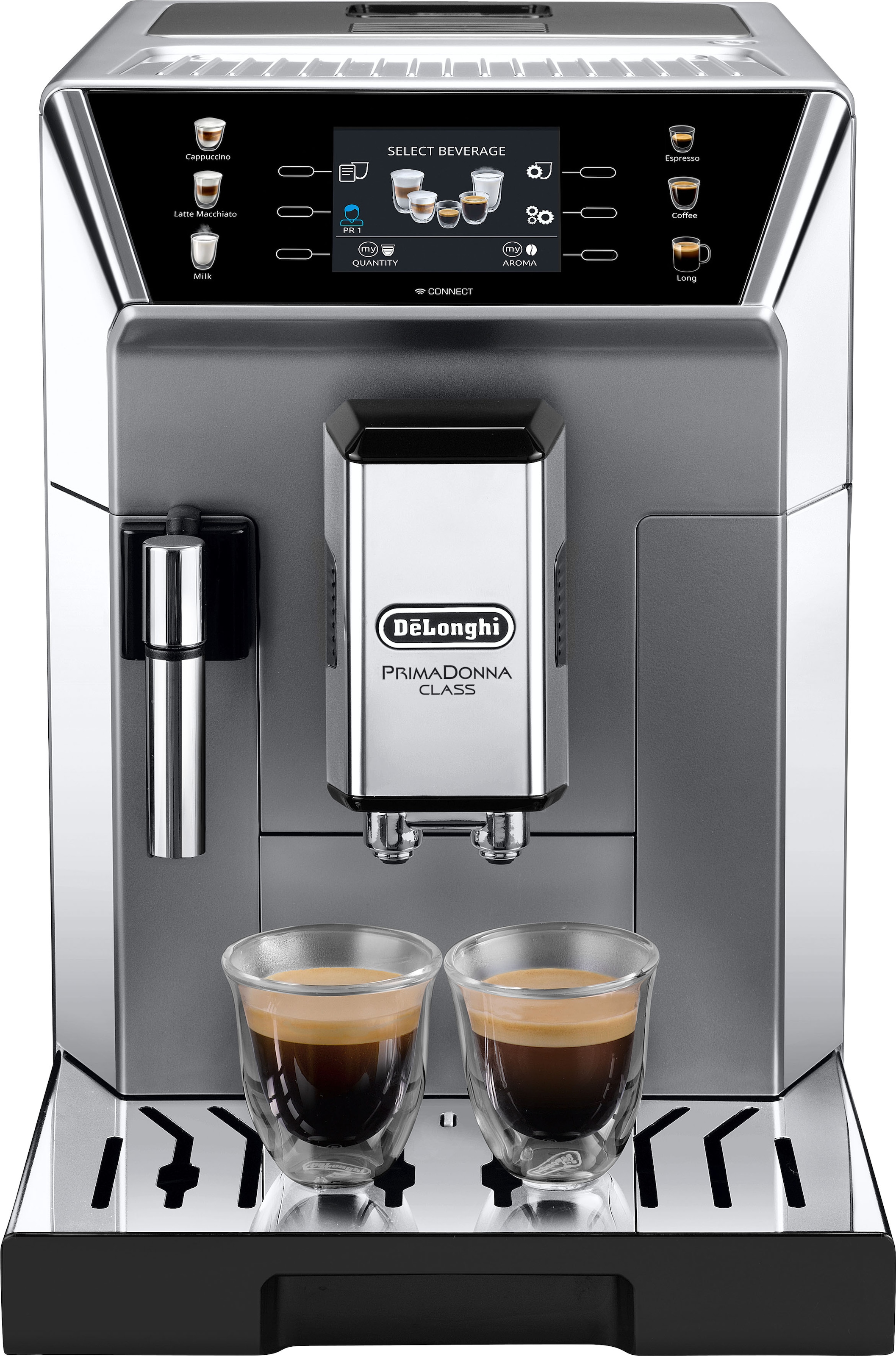 De'Longhi Kaffeevollautomat »PrimaDonna Class ECAM 550.85.MS, silber«