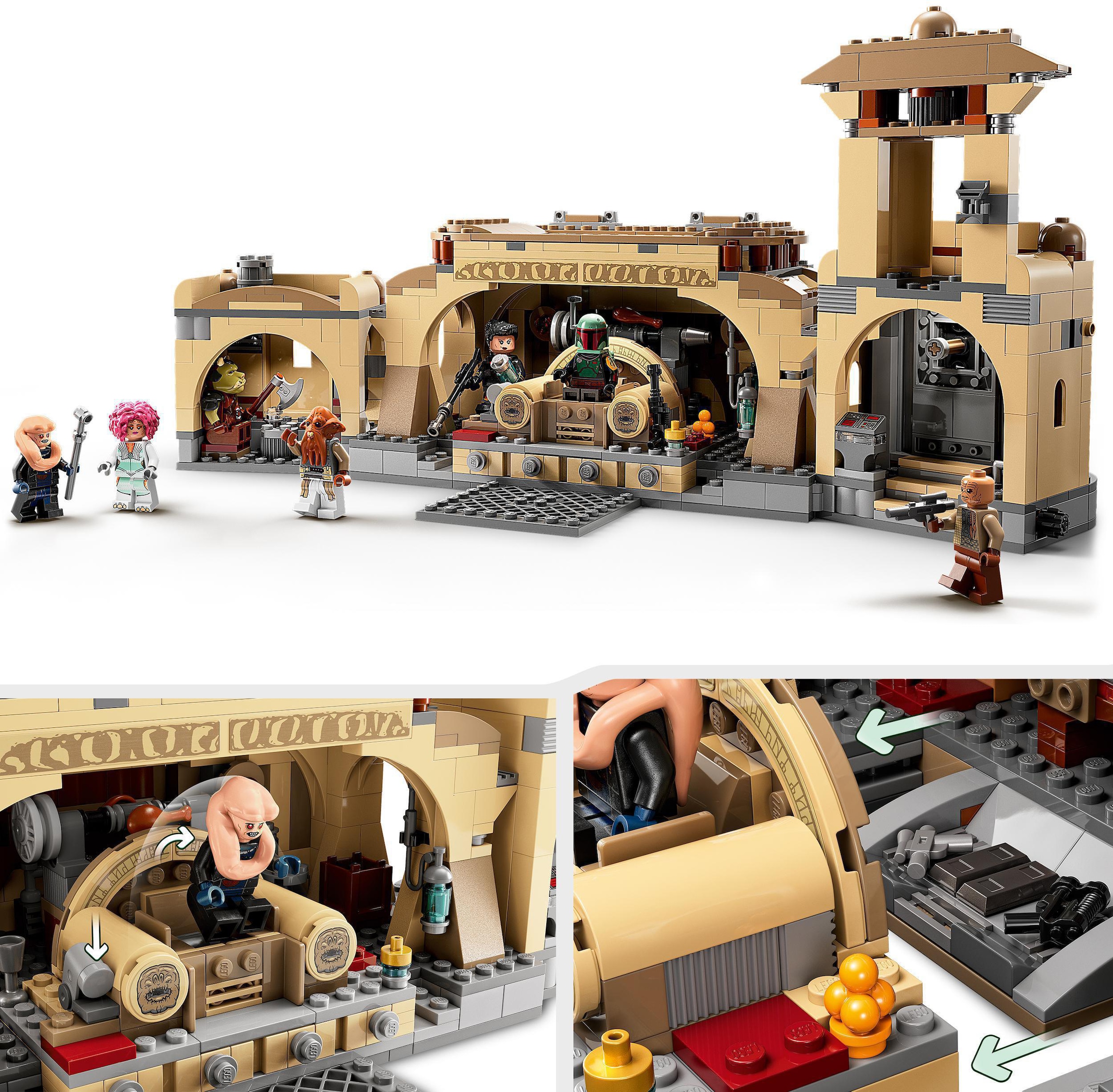LEGO® Konstruktionsspielsteine »Boba Fetts Thronsaal (75326), LEGO® Star Wars™«, (732 St.), Made in Europe