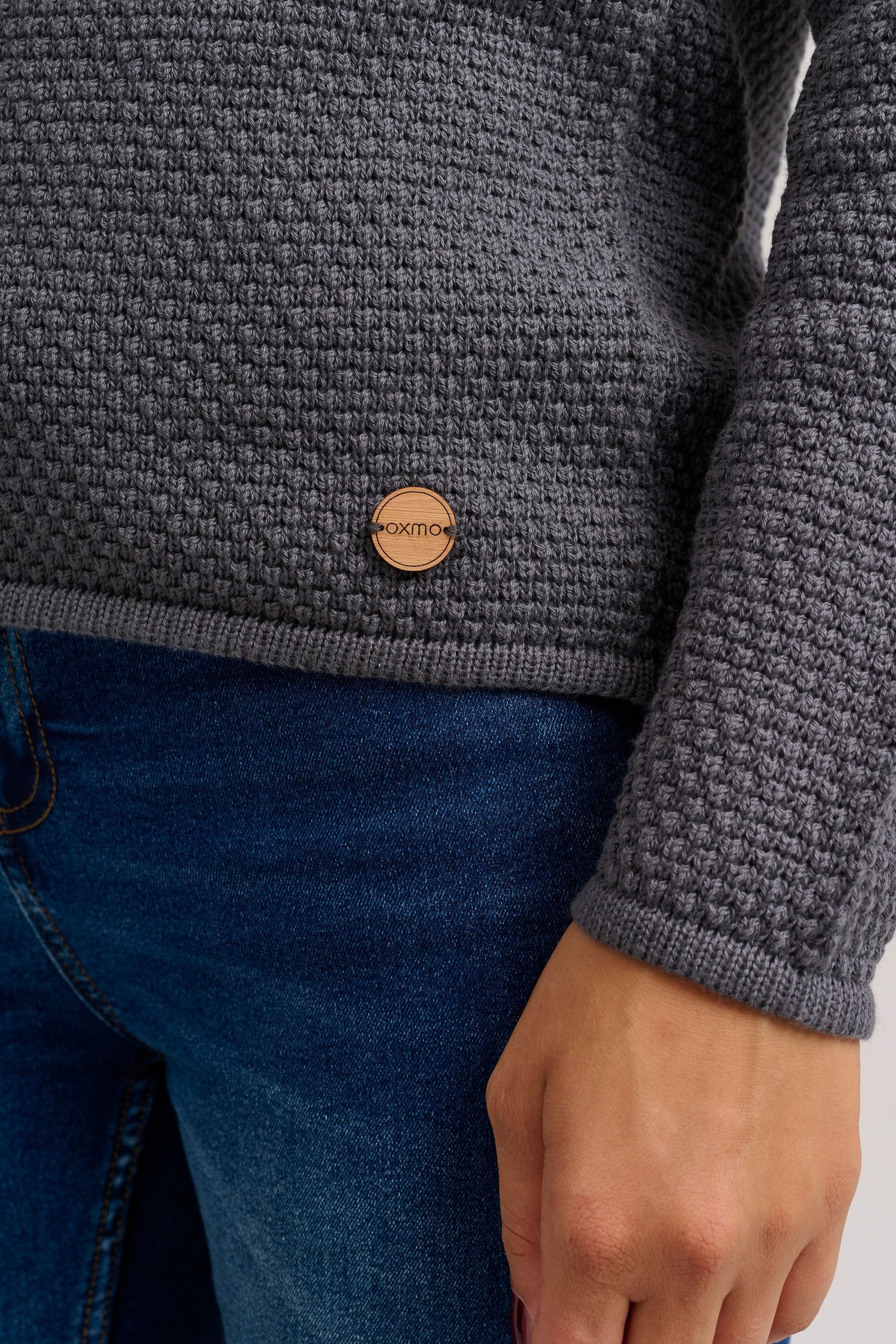 OXMO Strickfleece-Pullover »Strickpullover OXHanna«