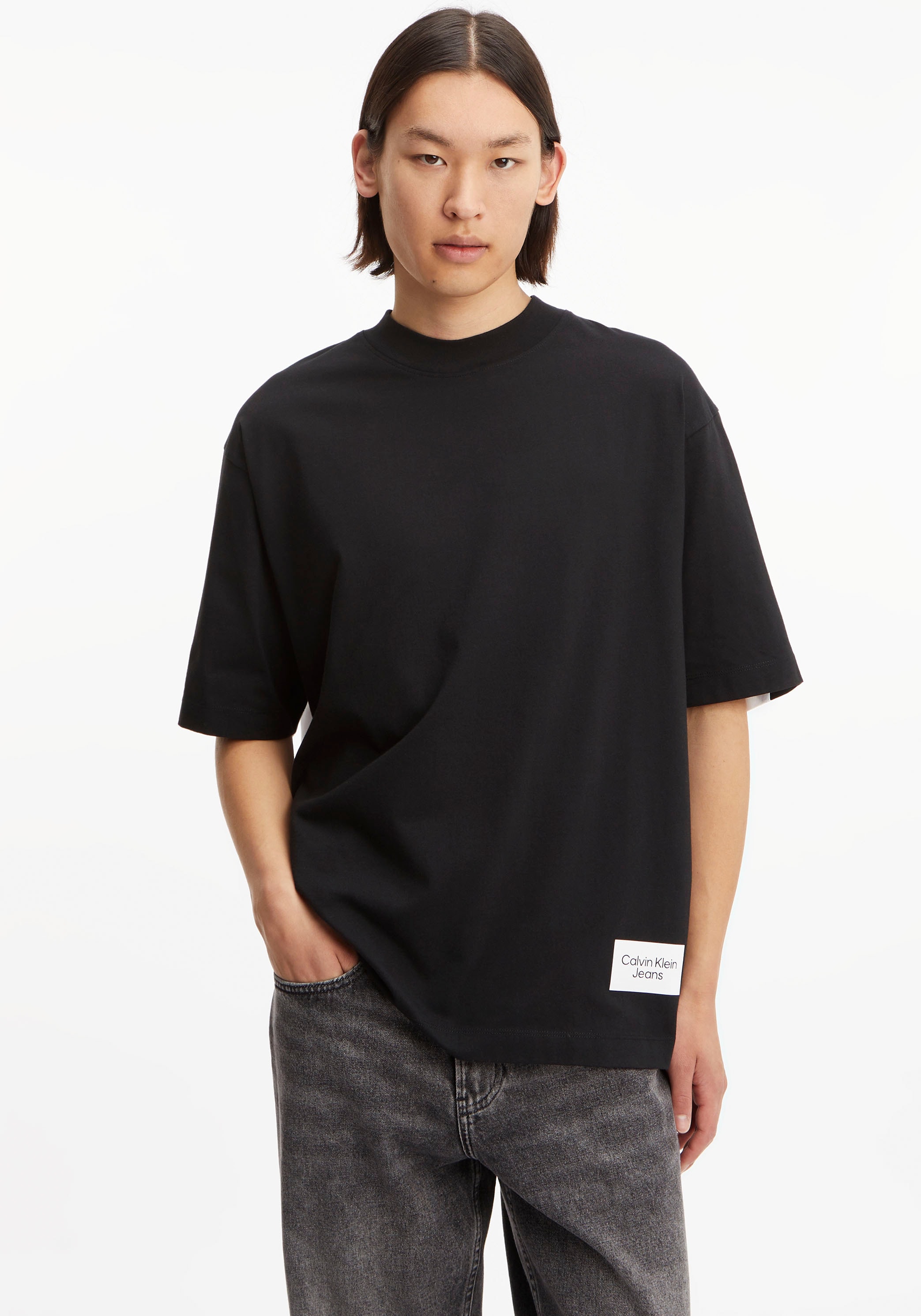 Calvin Klein Jeans »BOLD bei COLORBLOCK mit Rundhalsausschnitt LOGO TEE«, T-Shirt ♕