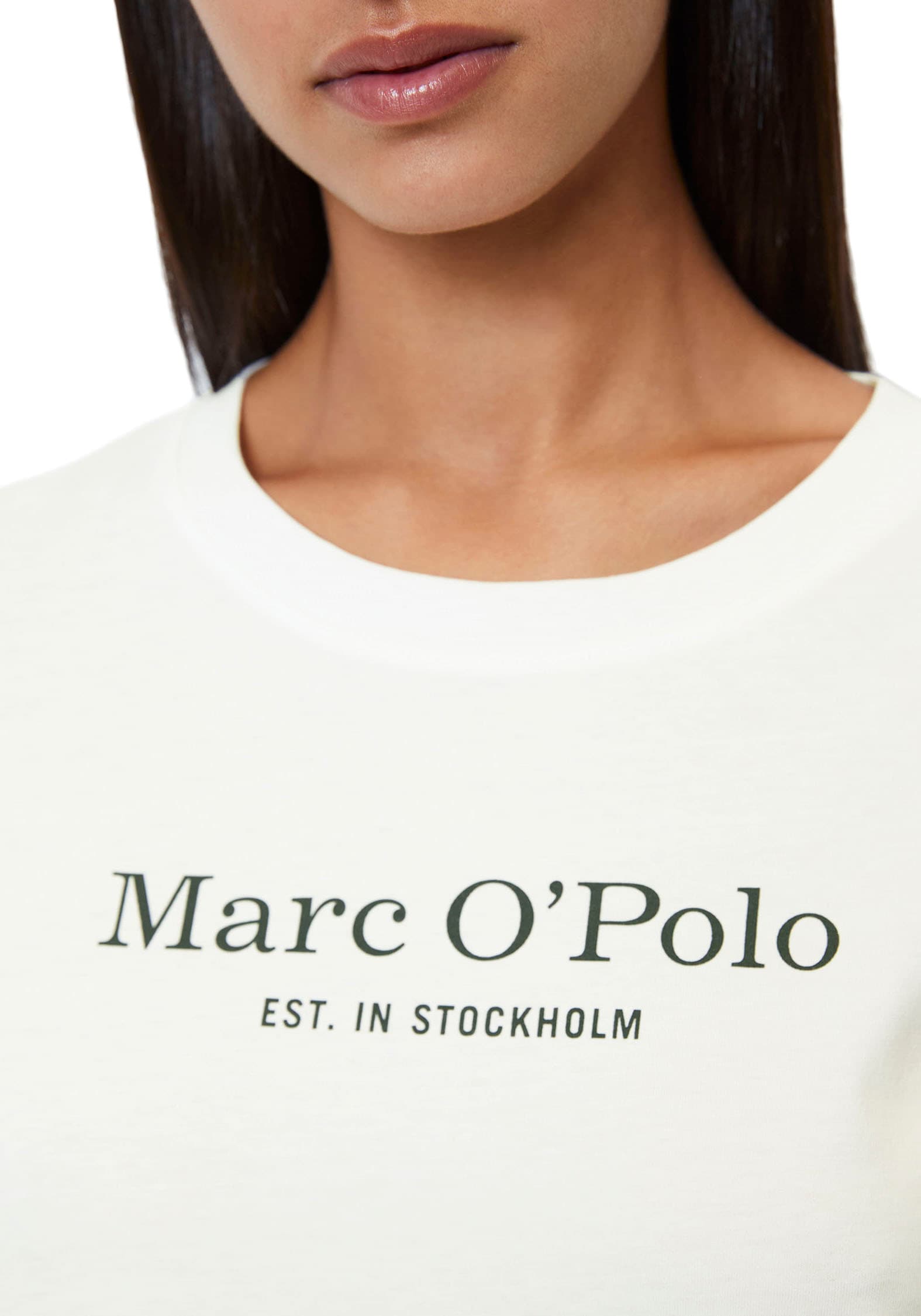 Marc O'Polo Unterziehshirt »Mix & Match Cotton-Woven« mit Logoprint auf der Brust