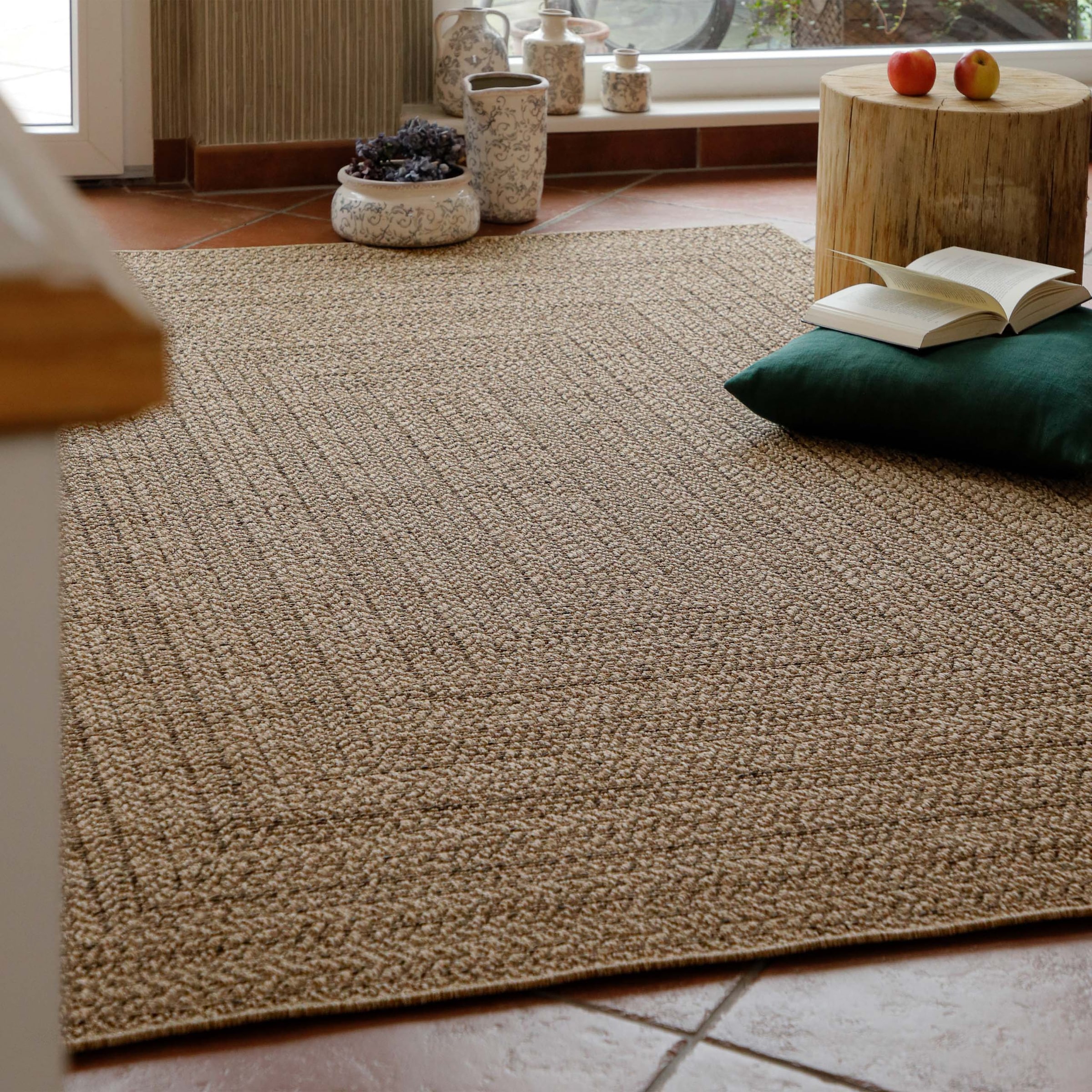 Wecon home Läufer »Layo« rechteckig 6 mm Höhe Flachgewebe, wetterfest, geometrisches Design, In- & Outdoor Teppich