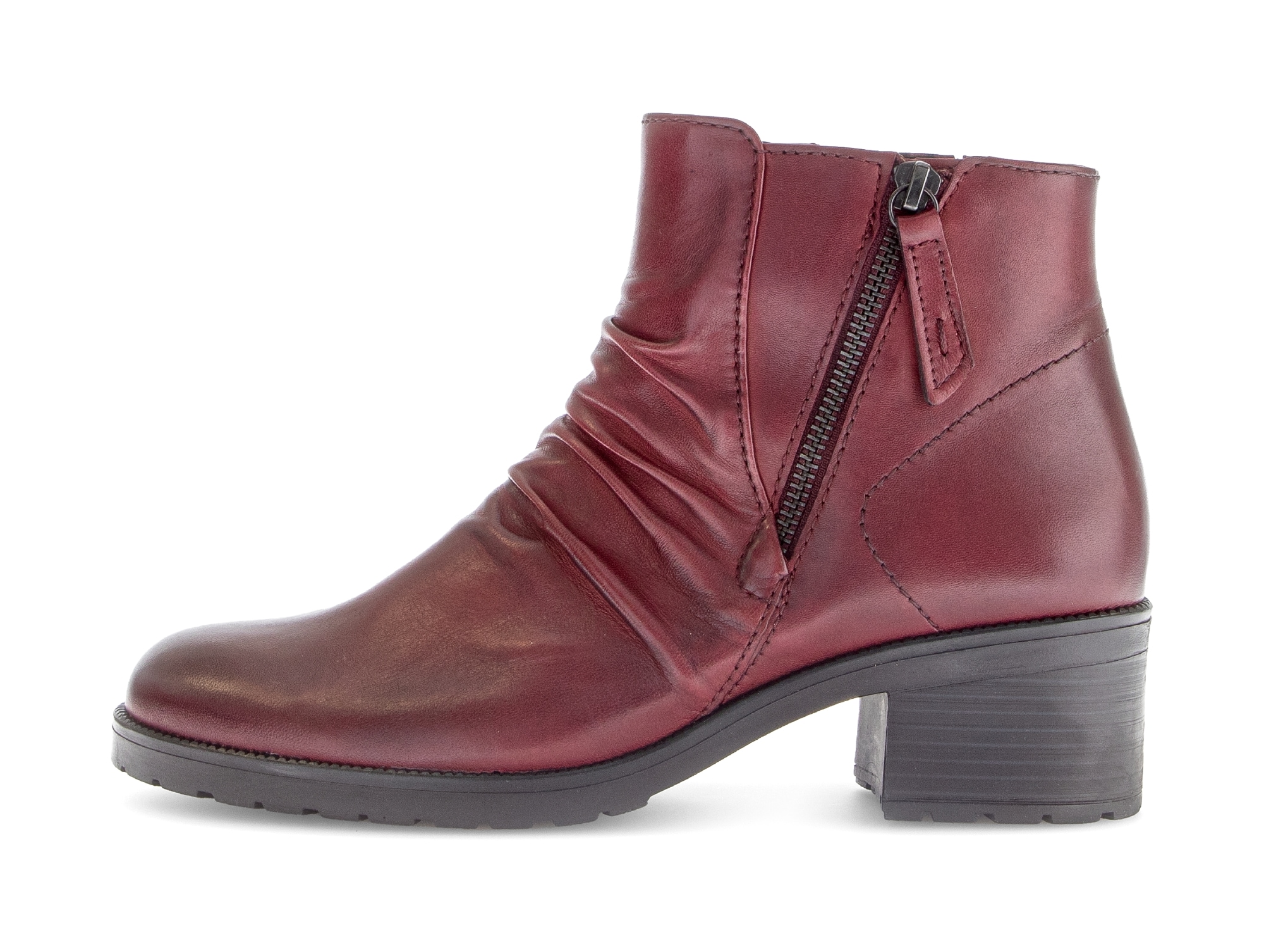 Gabor »TUNIS«  , Blockabsatz, Ankleboots, Zierreißverschluss außen, Weite G (=weit)