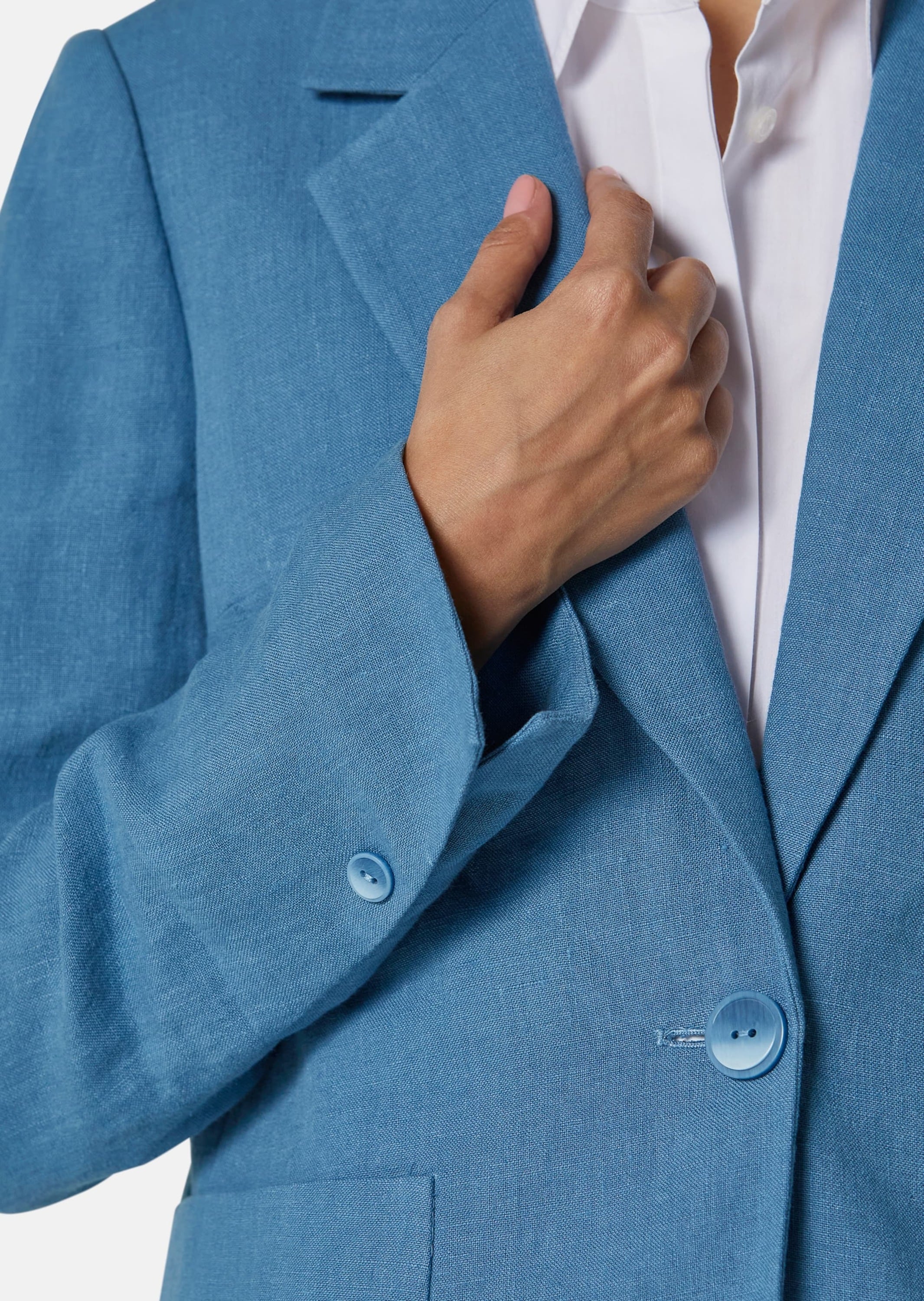 MADELEINE Jackenblazer »Leinenblazer Leinenblazer in Boxy-Form«