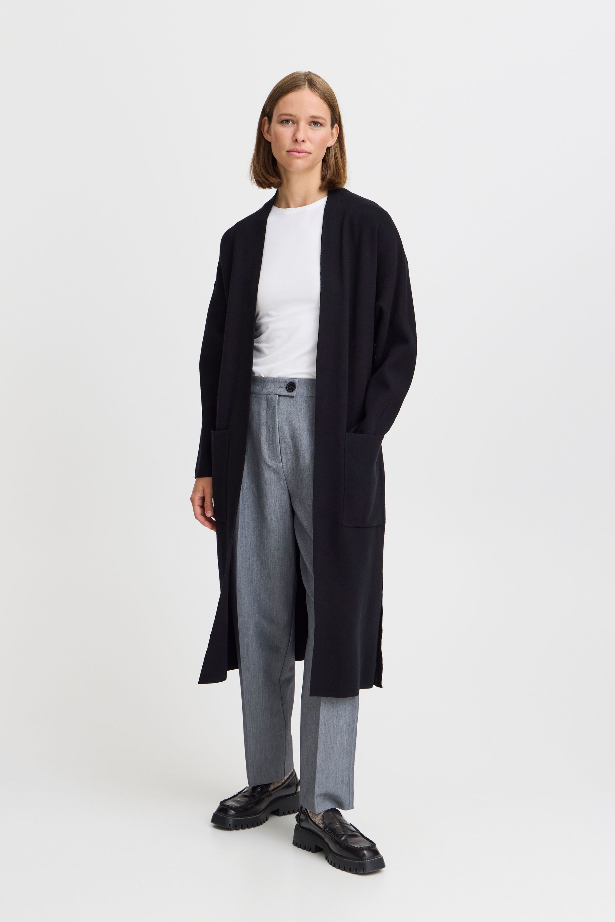 b.young Strickjacke »Strickjacke BYMIRAN LONG CARDIGAN -«