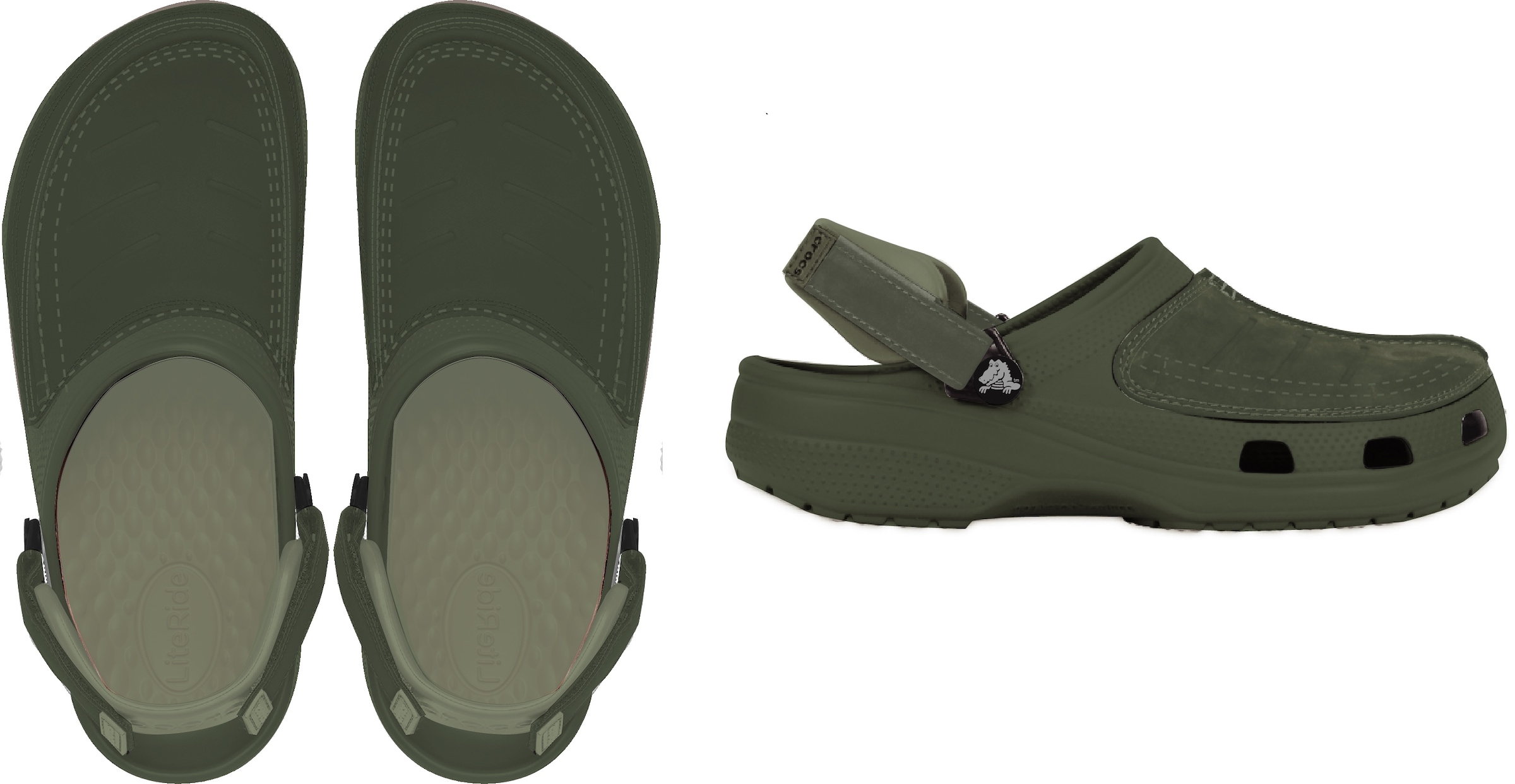 Crocs Clog »Yukon Vista II LiteRide Clog«, Sommerschuh, Gartenschuh, Trekking, mit komfortablem Fersenriemen