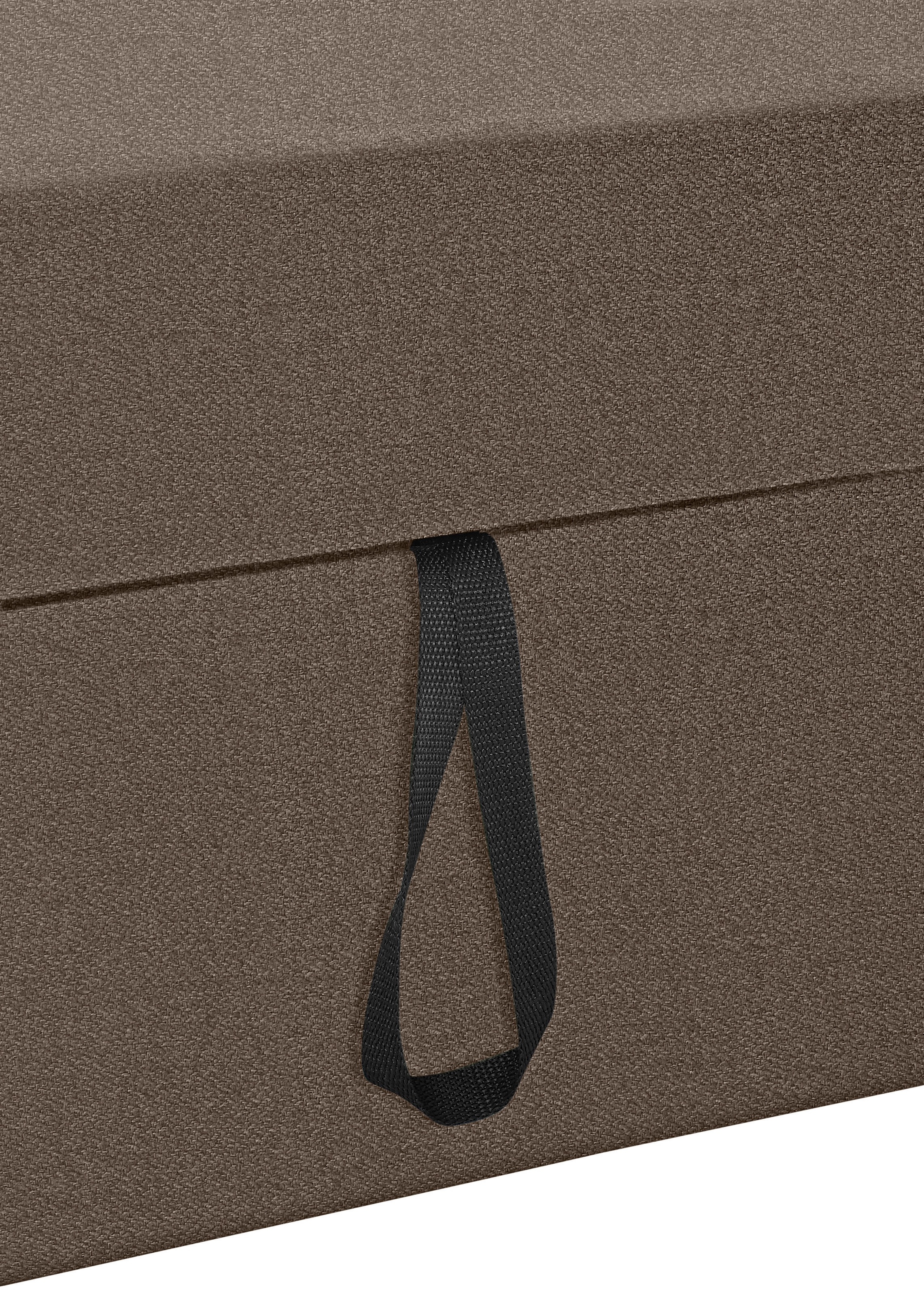 DOMO collection Ecksofa »Pegnitz, elegante Rückensteppung, komfortabel, L-Form«, wahlweise mit Bettfunktion