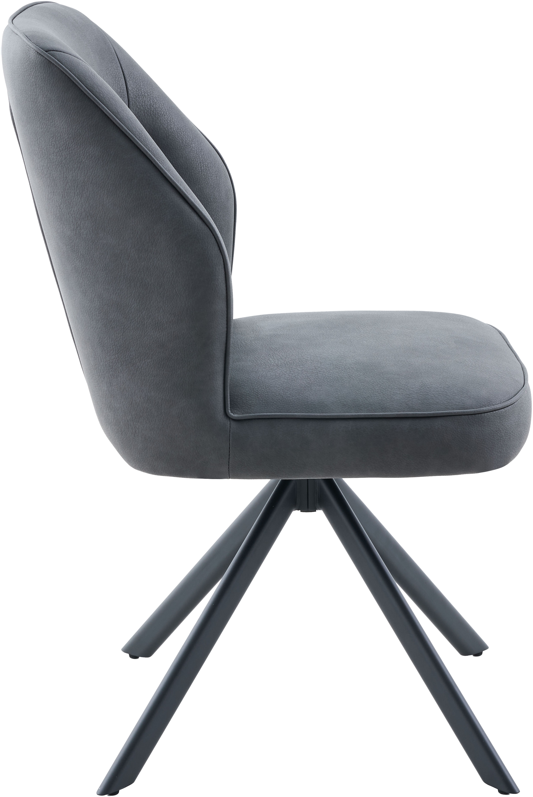 HELA 4-Fußstuhl »PRIZZI« (Set) 2 Stk.4-Fuß, 360° drehbar, Gestell oval, gepolstert, Lederoptik