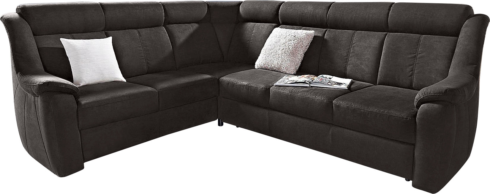 sit&more Ecksofa »Basel L-Form« wahlweise mit Relaxfunktion