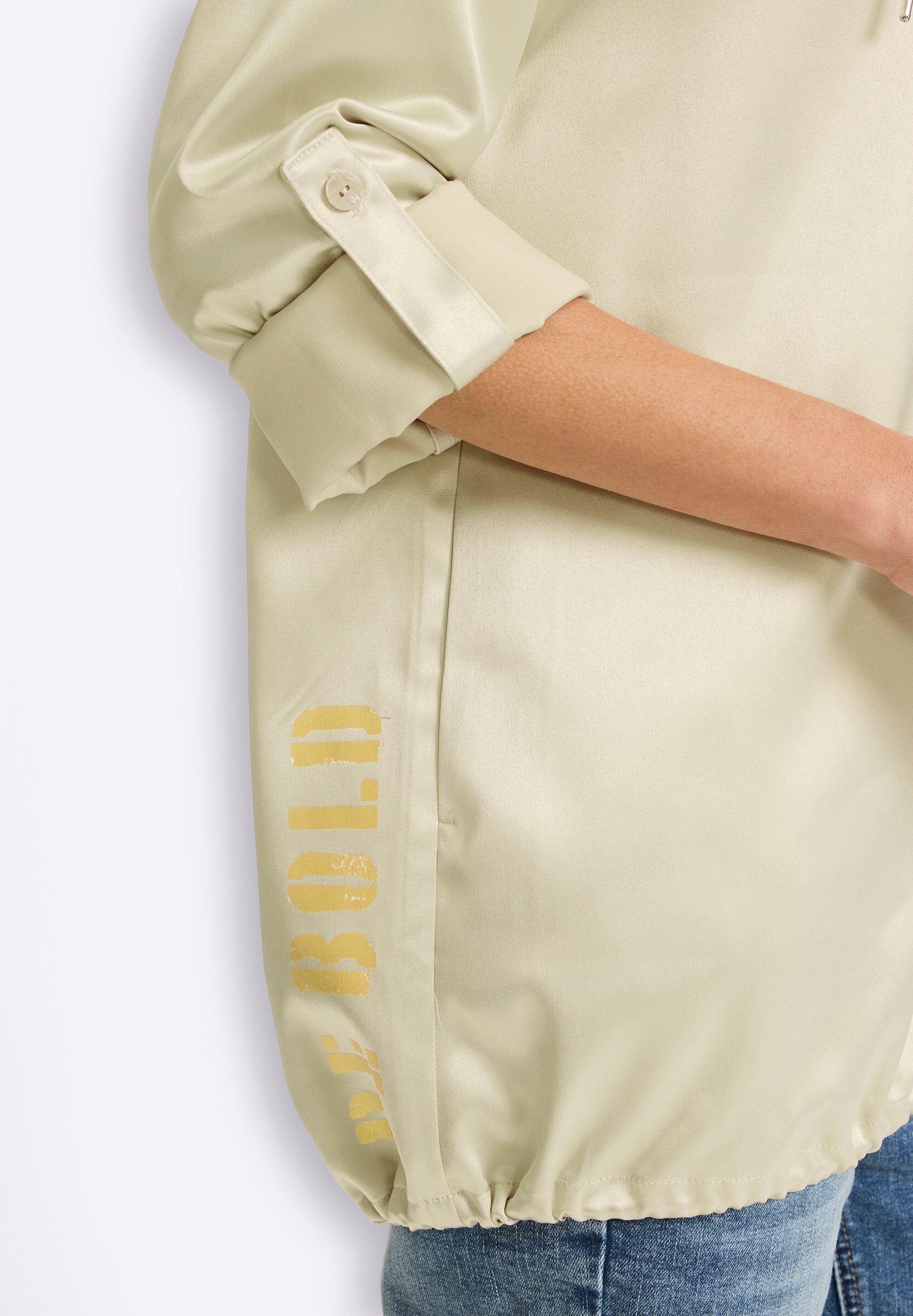 heine Blusenblazer »Blusenblazer Blusenblazer mit Print und Lettering«