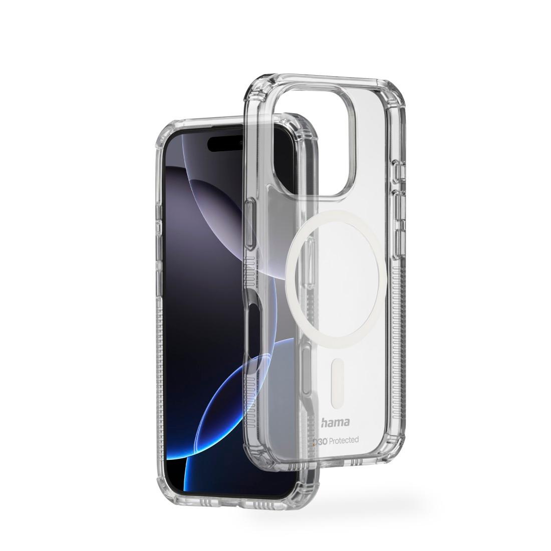 Hama Smartphone-Hülle »Handyhülle „Extreme Protect“ für iPhone 16 Pro (für MagSafe, stoßfest)« Smartphones 16,0 cm (6,3 Zoll)