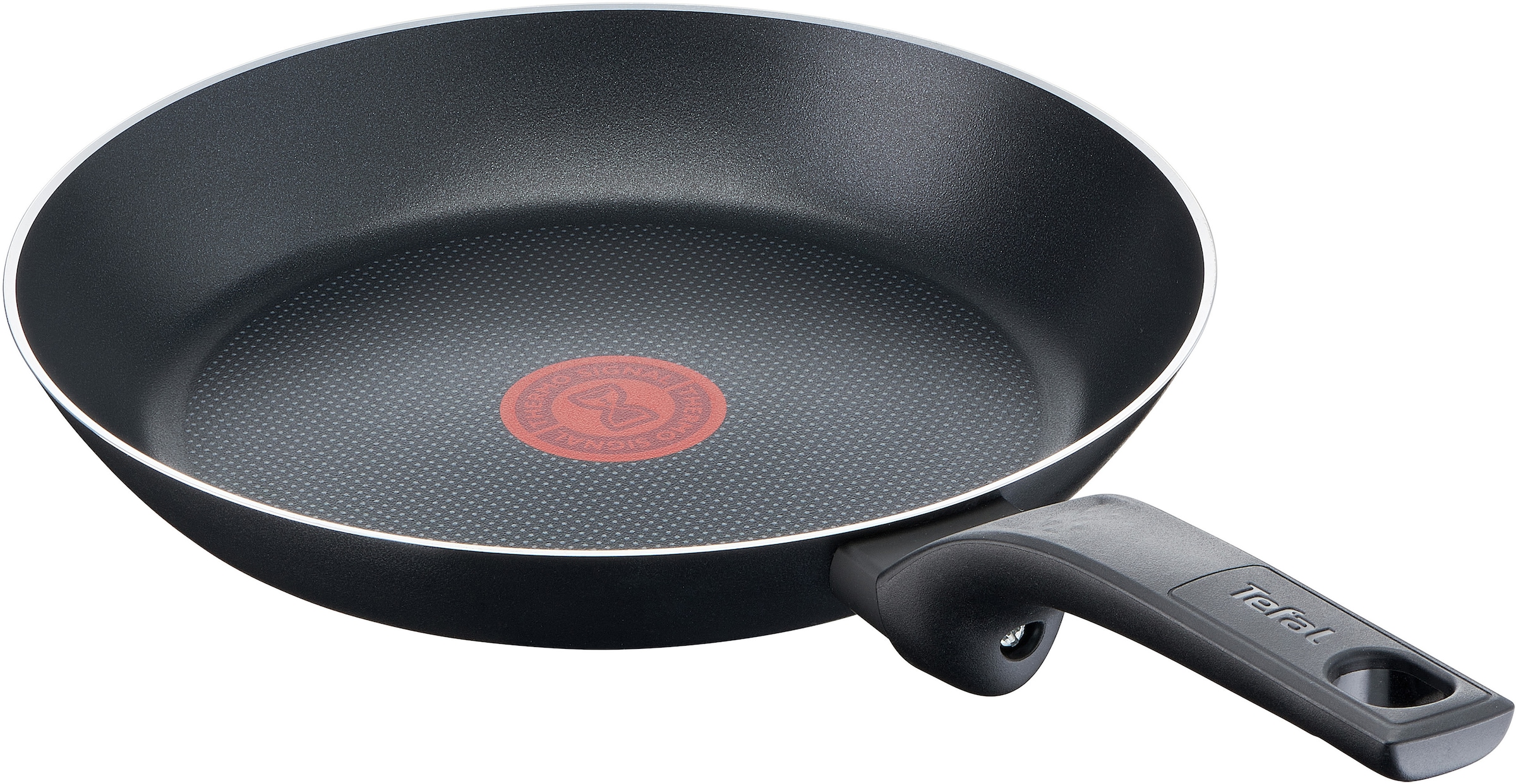 Tefal Bratpfanne »Tefal Easy Cook & Clean Pfanne, Mühelose Reinigung, Antihaftversiegelung, Thermo-Signal Temperaturanzeiger, Diffusion Pfannenboden, Gleichmäßige Wärmeverteilung, Gesundes Kochen, Sicheres Kochgeschirr«, Aluminium, (1tlg.), Titanium