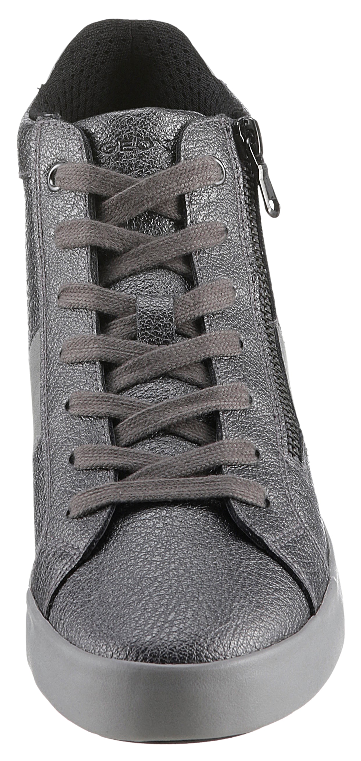 Geox Sneaker »D BLOMIEE D«, Freizeitschuh, Boots, Hightop im Metallic Look