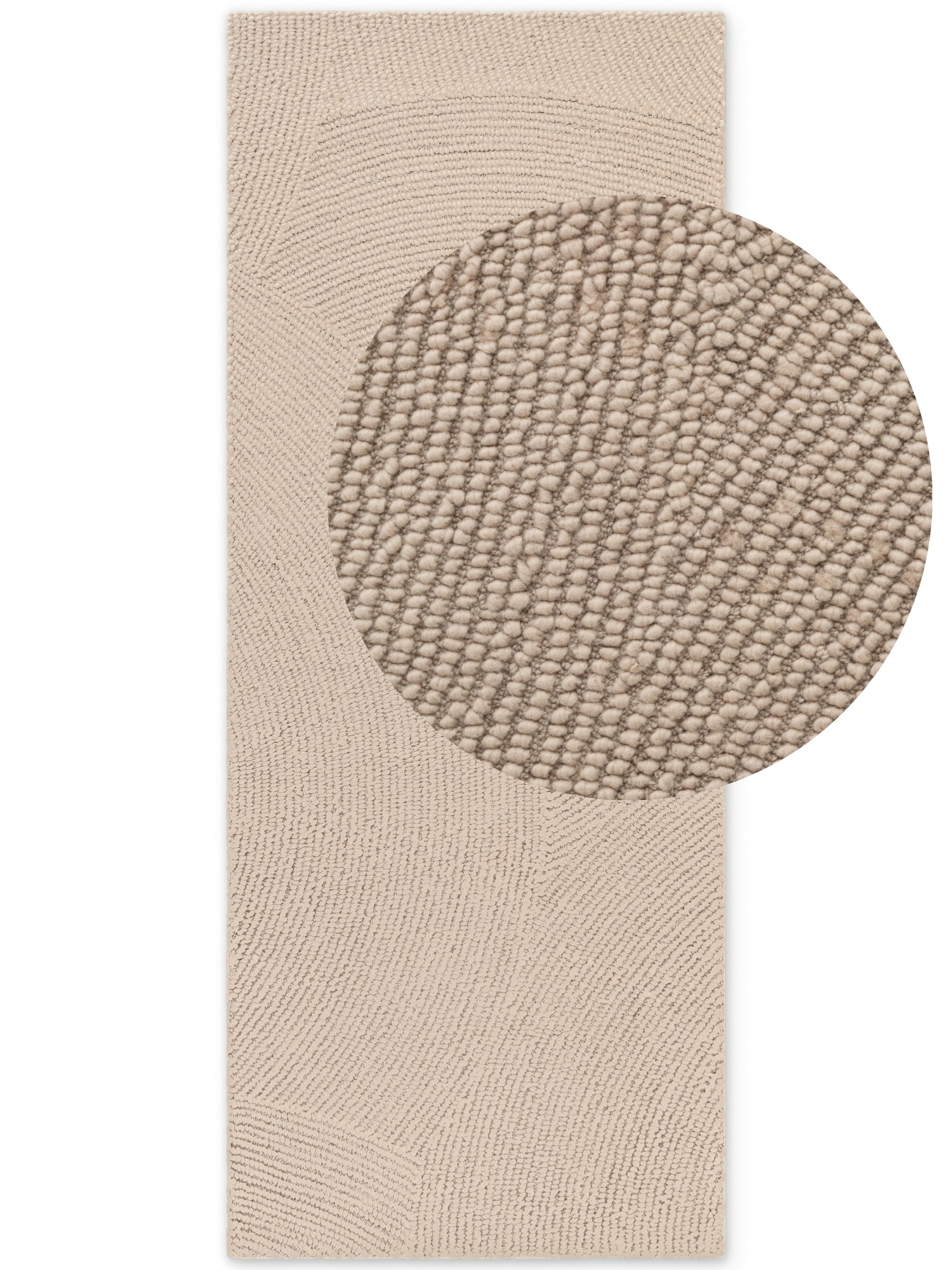 HANSE Home Wollteppich »Eleni«, rechteckig, 18 mm Höhe, Handgetuftet, Wolle, Natur, Wohnzimmer, Schlafzimmer, Skandi, Hygge