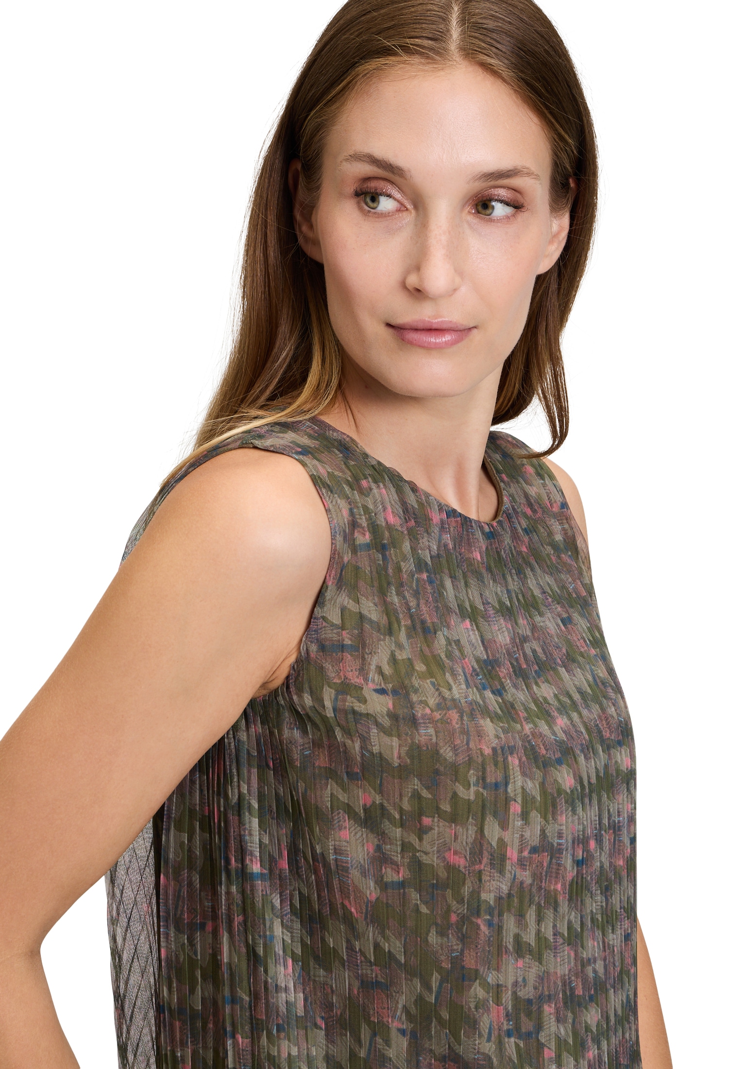 Cartoon Shirttop »Printshirt mit Plissee«