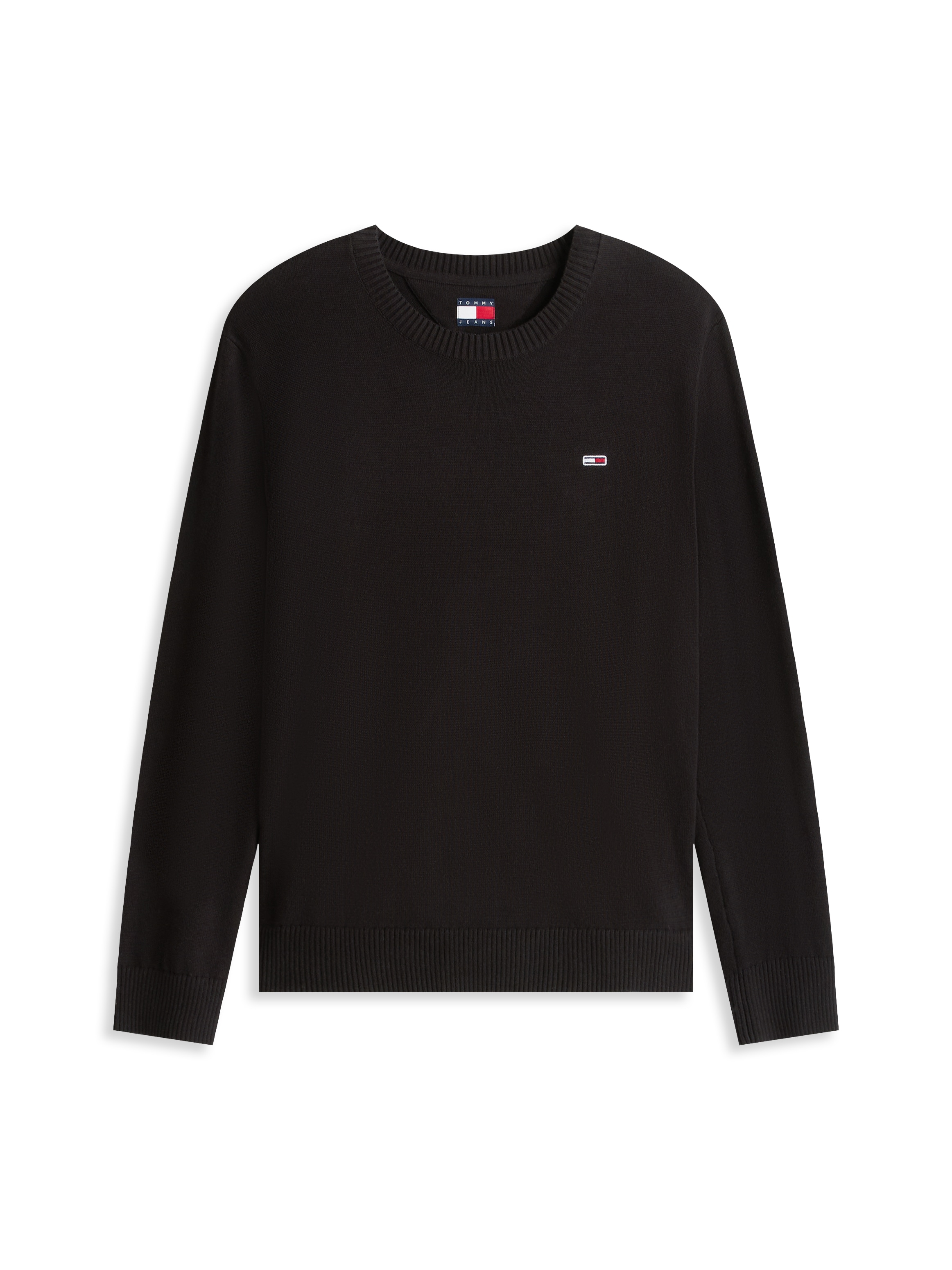 Tommy Jeans Rundhalspullover »TJM SLIM ESSENTIAL LIGHT SWEATER«, mit Flag-Patch