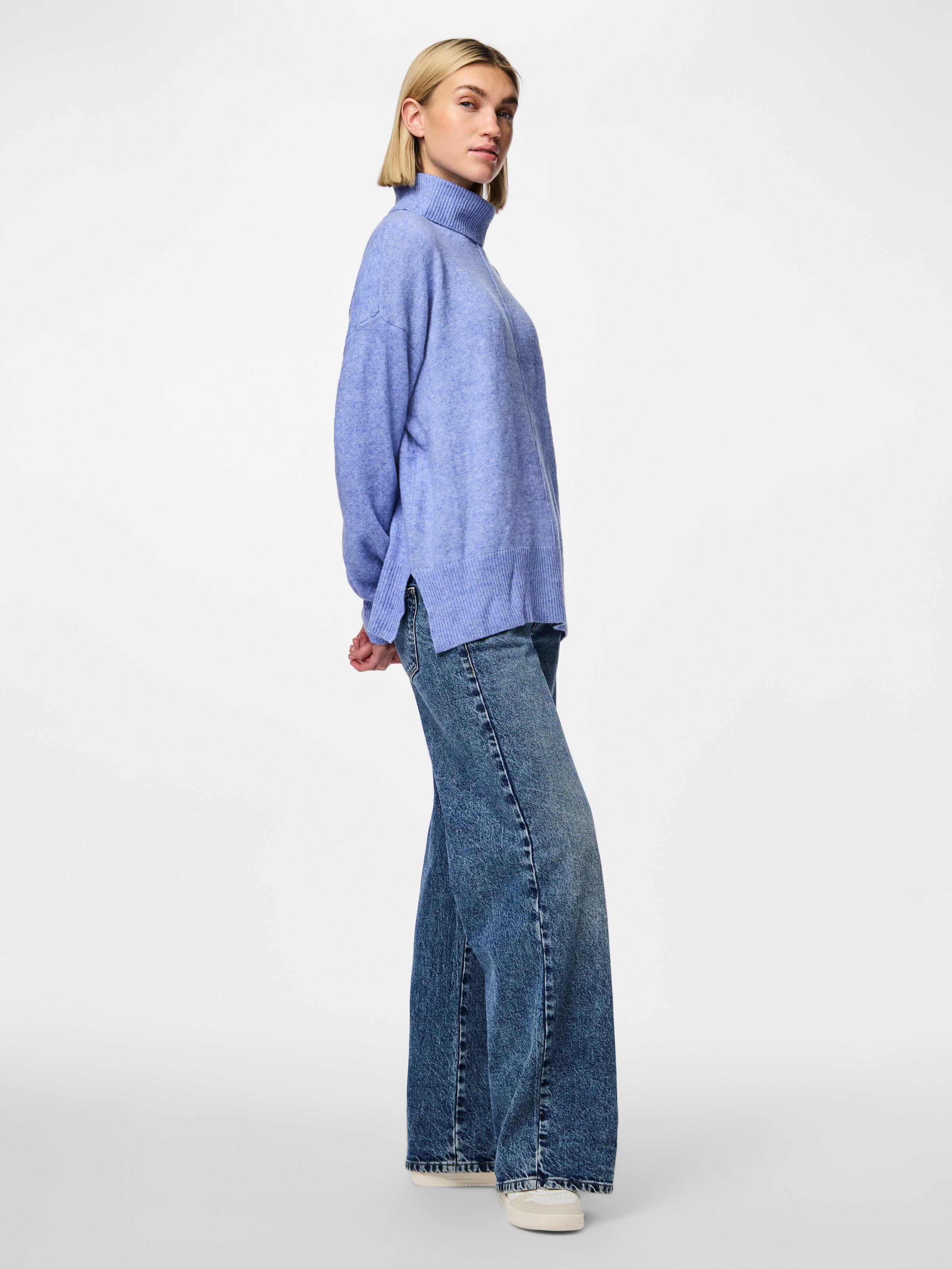 pieces Rollkragenpullover »PCMALOU LS ROLLNECK KNIT NOOS BC«