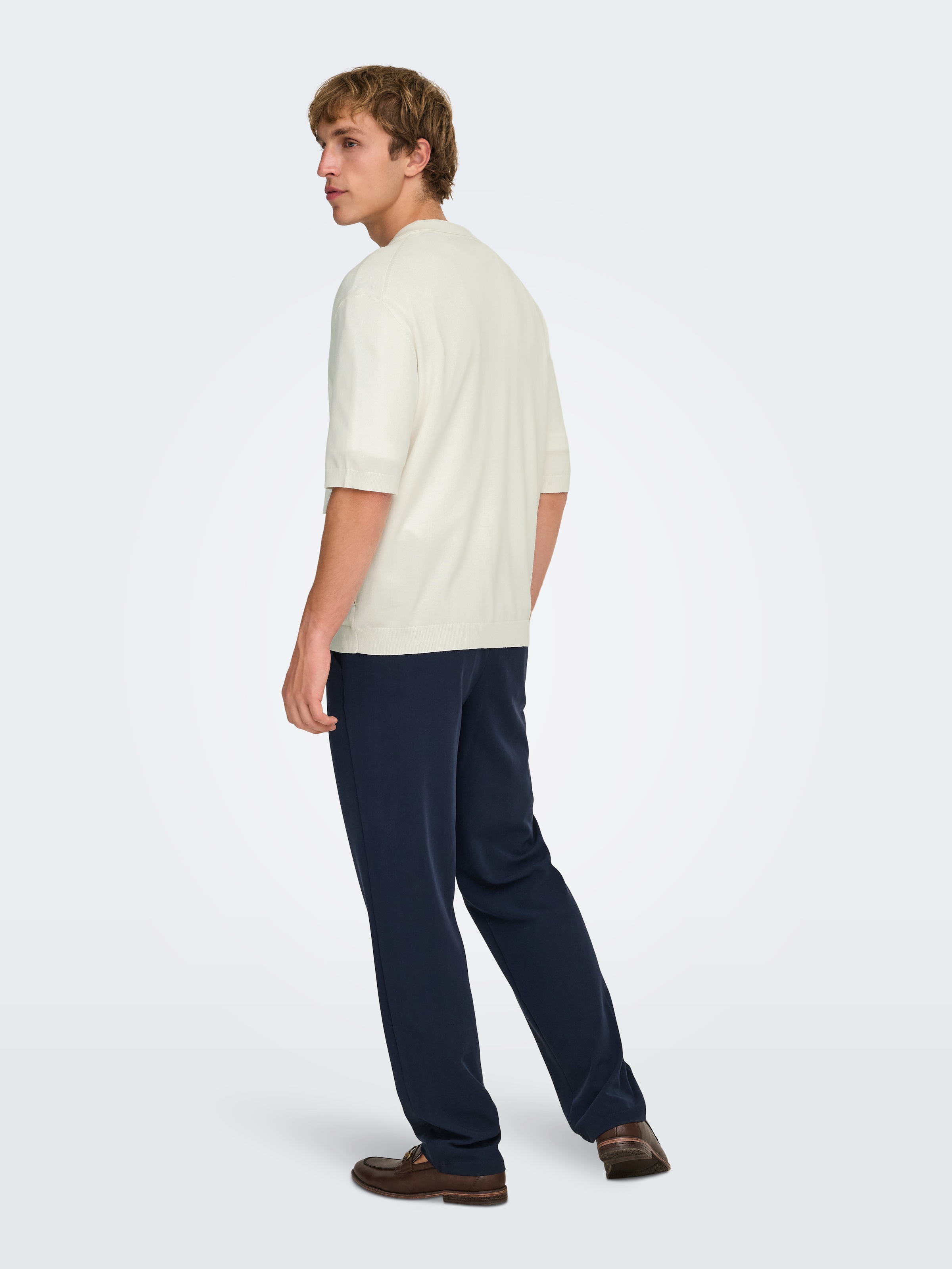 ONLY & SONS Polokragenpullover »ONSWYLER LIFE RLX 12 SS SPLIT KNIT NOOS«