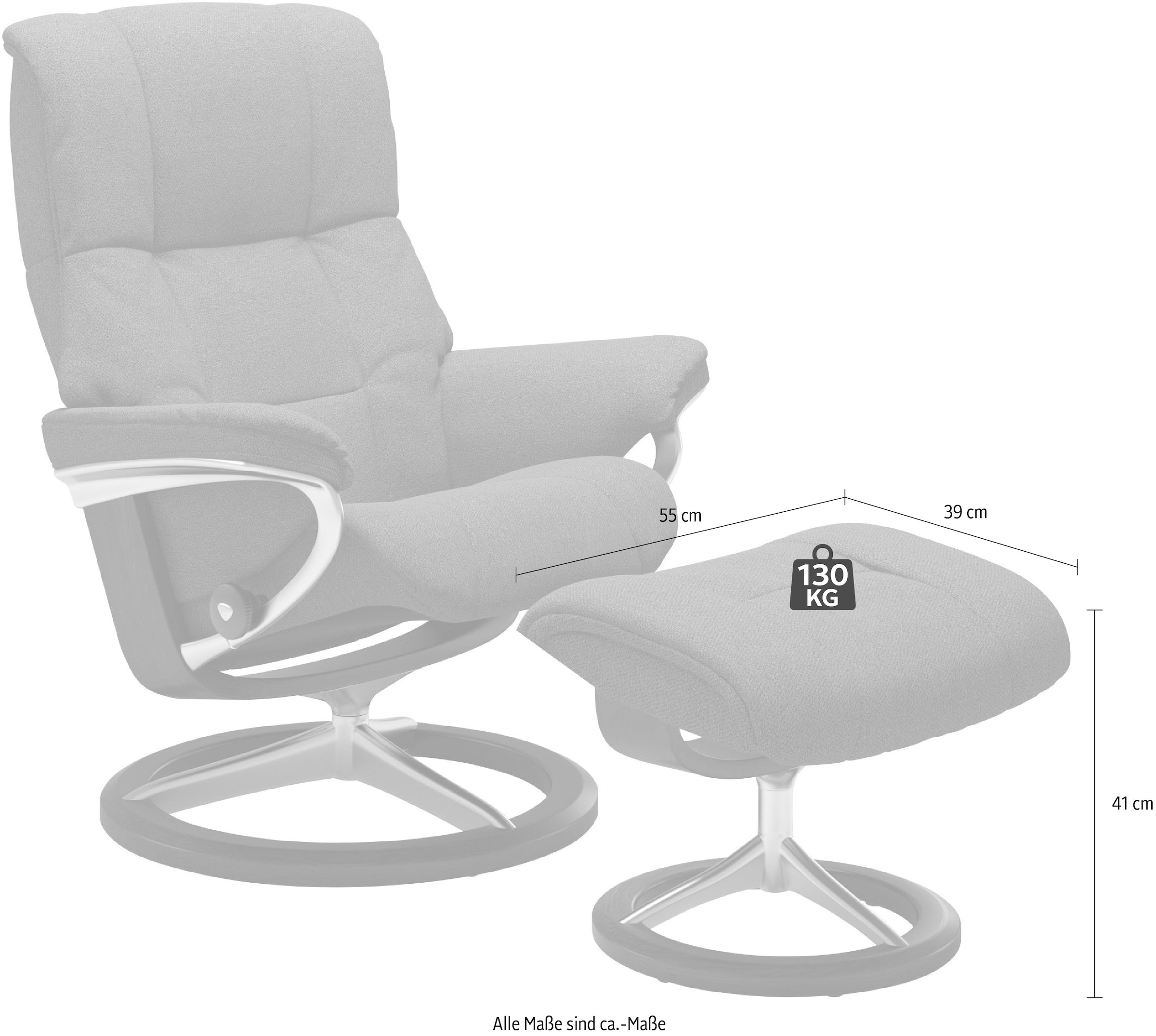Stressless® Fußhocker »Mayfair« mit Signature Base, Gestell Braun