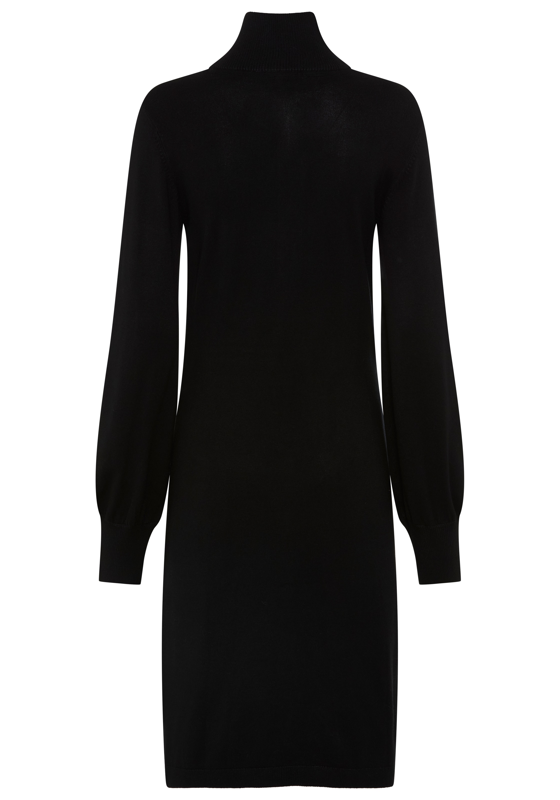 Laura Scott Strickkleid mit Troyer Kragen in Mini Form