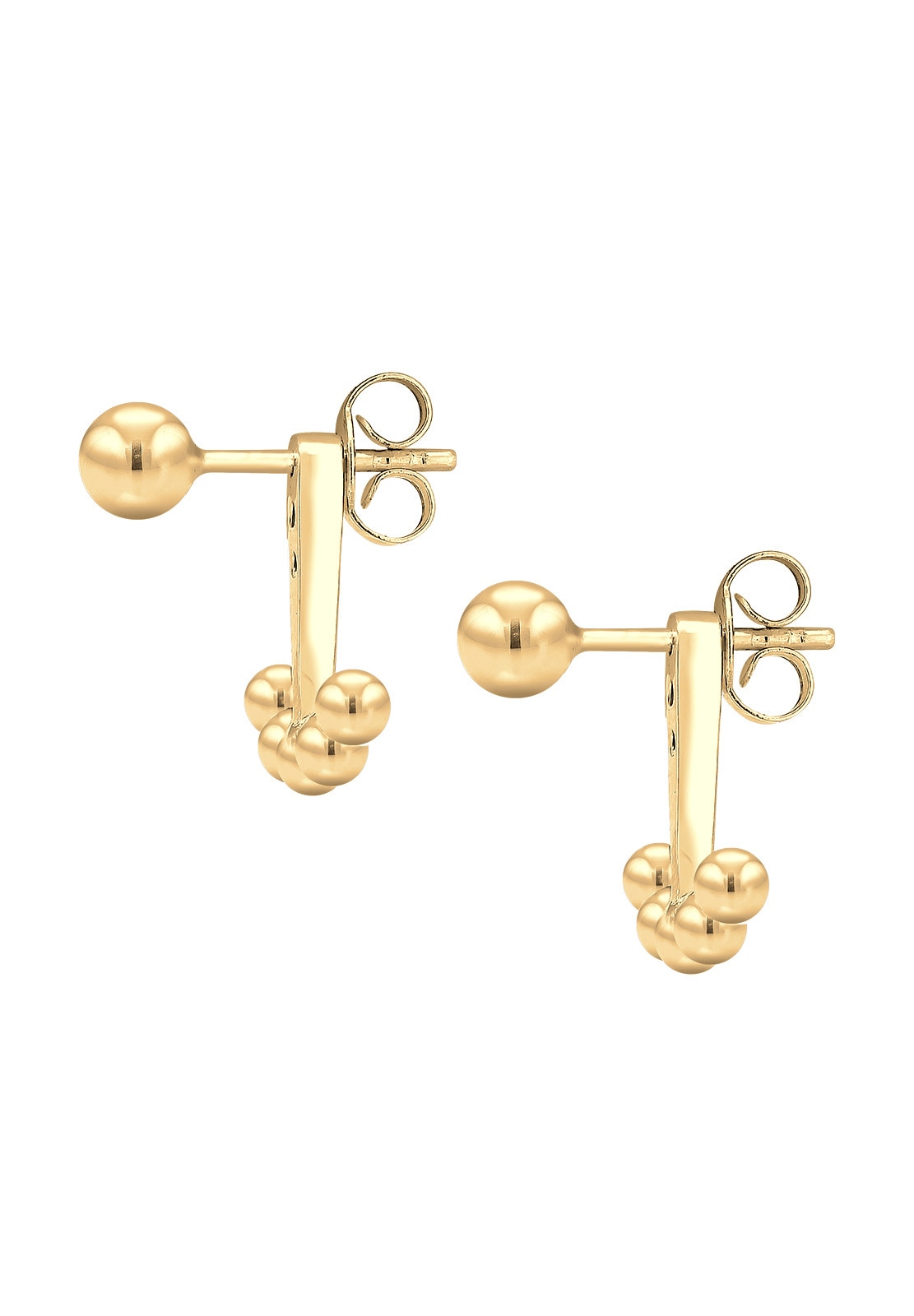 Elli Paar Ohrhänger »Ohrringe Stecker Ear Jackets mit Kugeln 925 Silber«