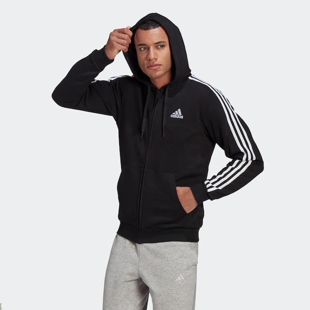 adidas Sportswear Sweatjacke »ESSENTIALS FLEECE 3STREIFEN KAPUZENJACKE«, (1  tlg.) bei