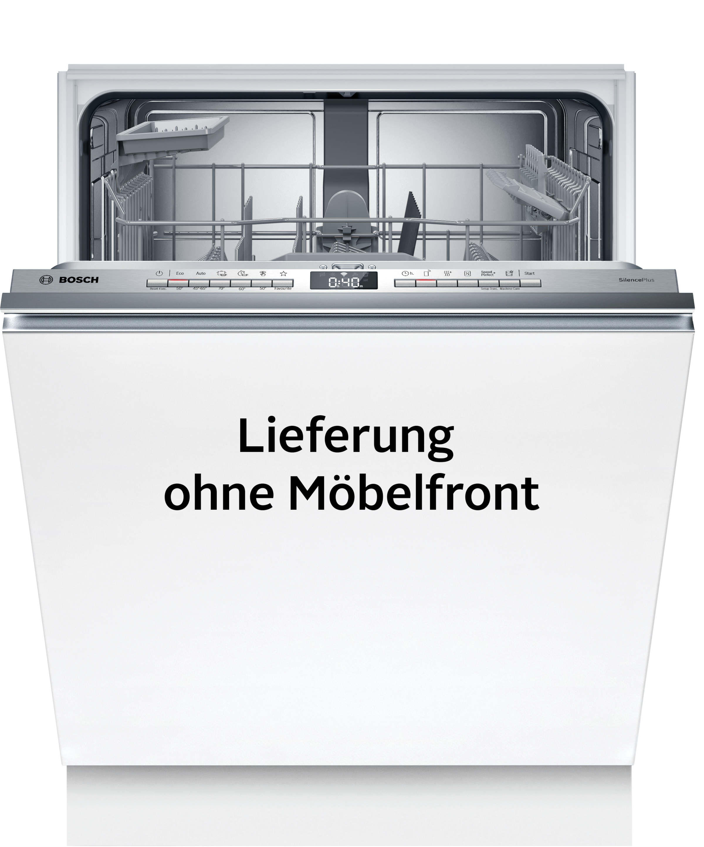 BOSCH vollintegrierbarer Geschirrspüler XXL, Serie 4 "SBV4EAX28E" 13 Maßgedecke Automatische Türöffnung für Effizienz, flexible Körbe & Schubladen