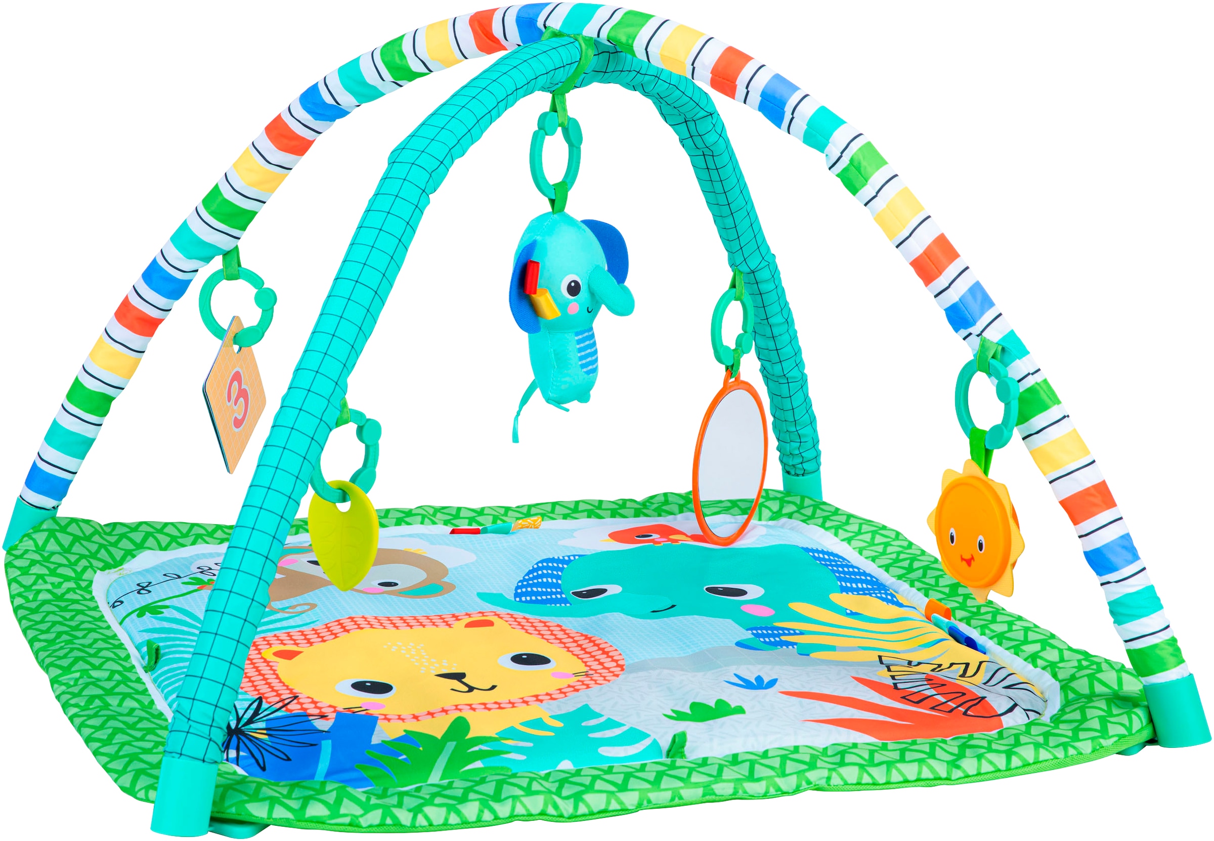 Bright Starts Baby Gym »Wild Wiggles™ FoldAway Activity Gym™«, mit verschiedenen Melodien