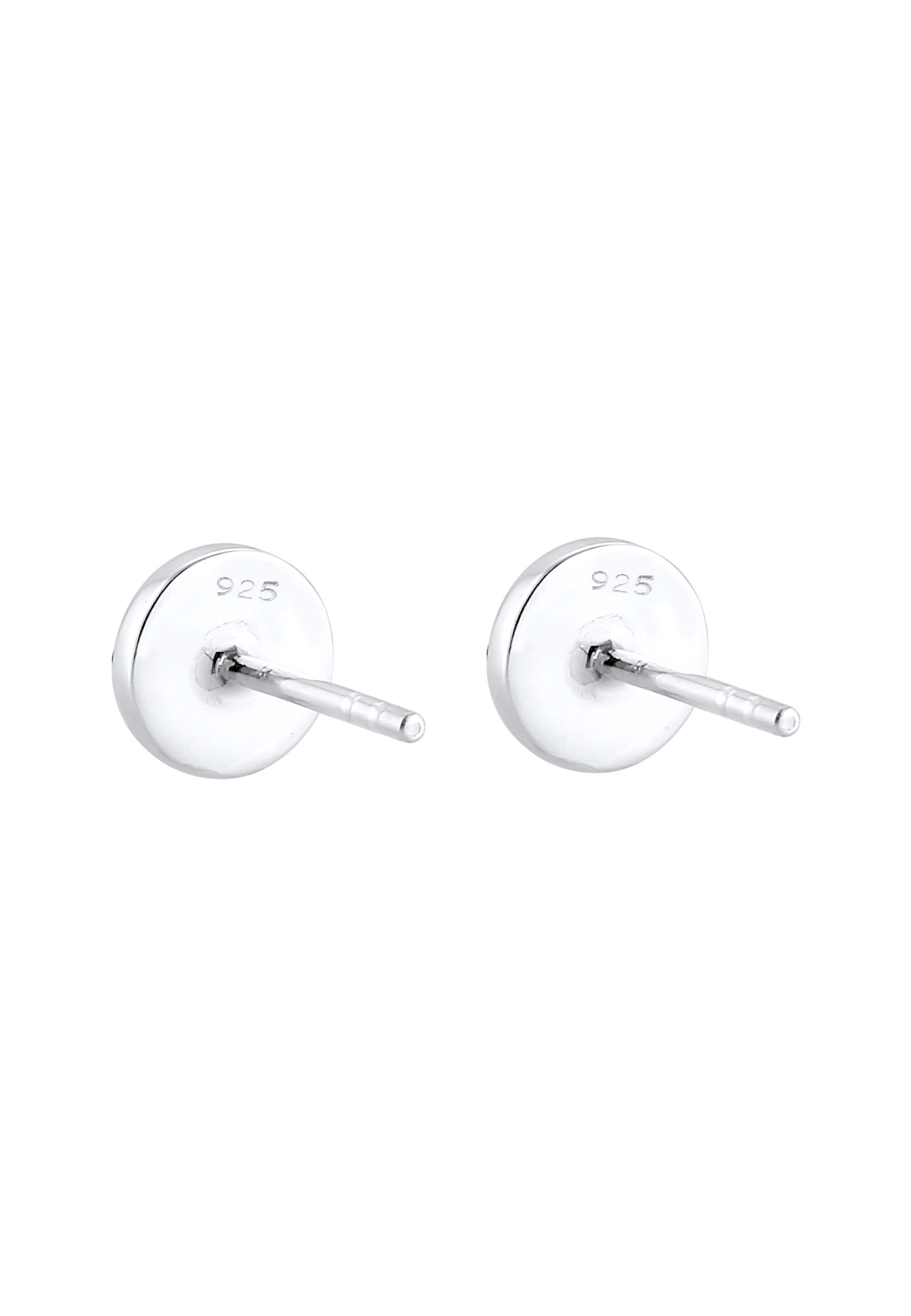 Elli Premium Paar Ohrstecker »Ohrringe Ohrstecker Glas Kristalle Synthetischer Opal Weiß 925 Sterling Silber«