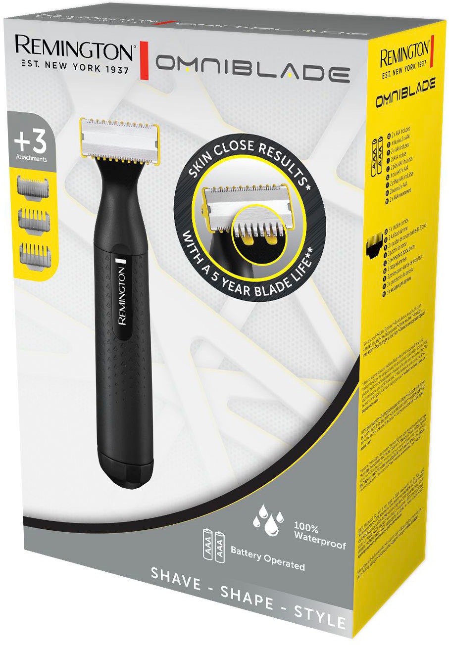 Remington Elektrorasierer »Omniblade Hybridgroomer HG1000«, 3 St. Aufsätze, Klinge bleibt 5 Jahre scharf**, 100 % wasserdicht
