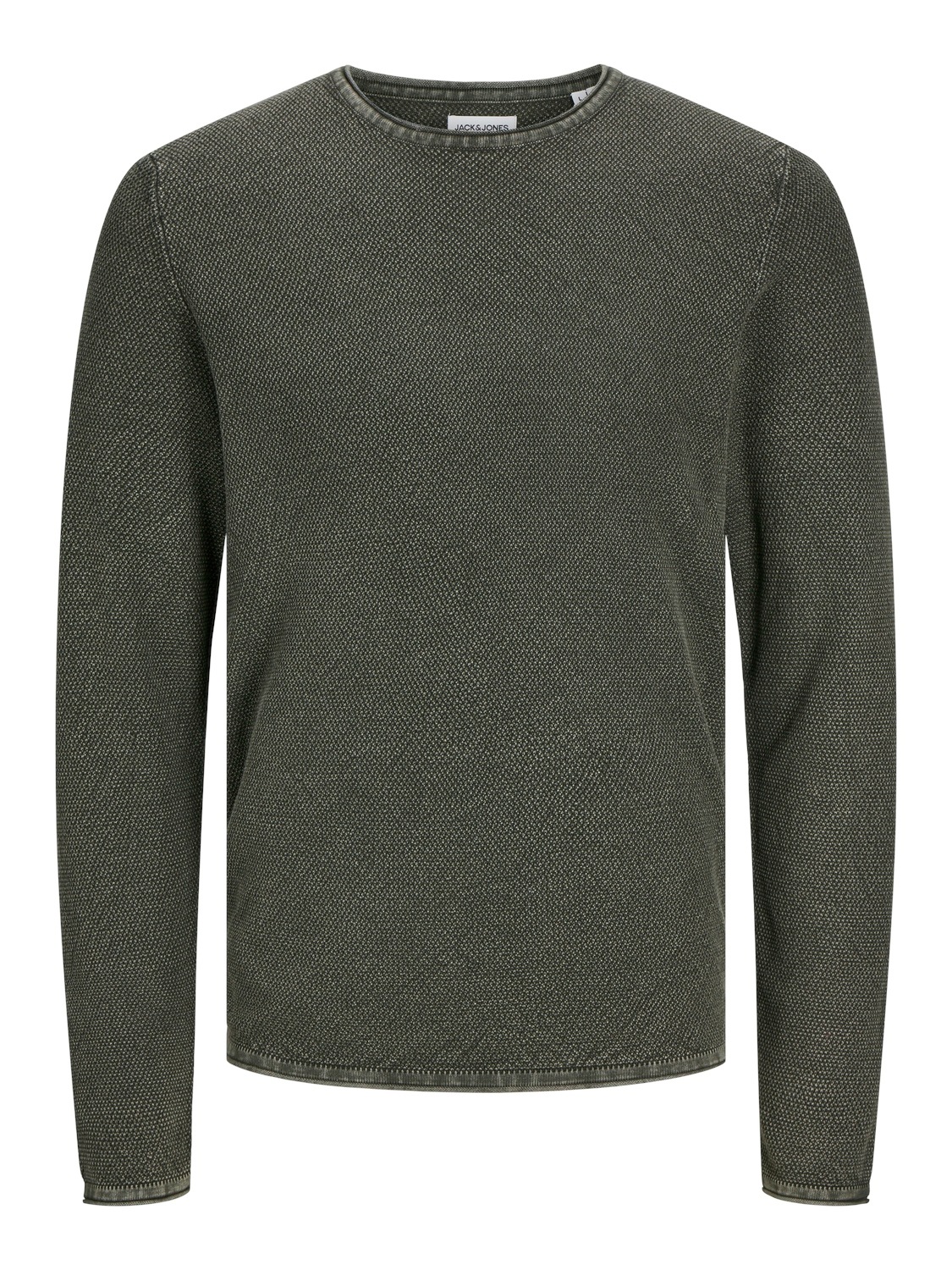 Jack & Jones Rundhalspullover »JJDEAN KNIT CREW NECK AW24«, in gewaschener Optik