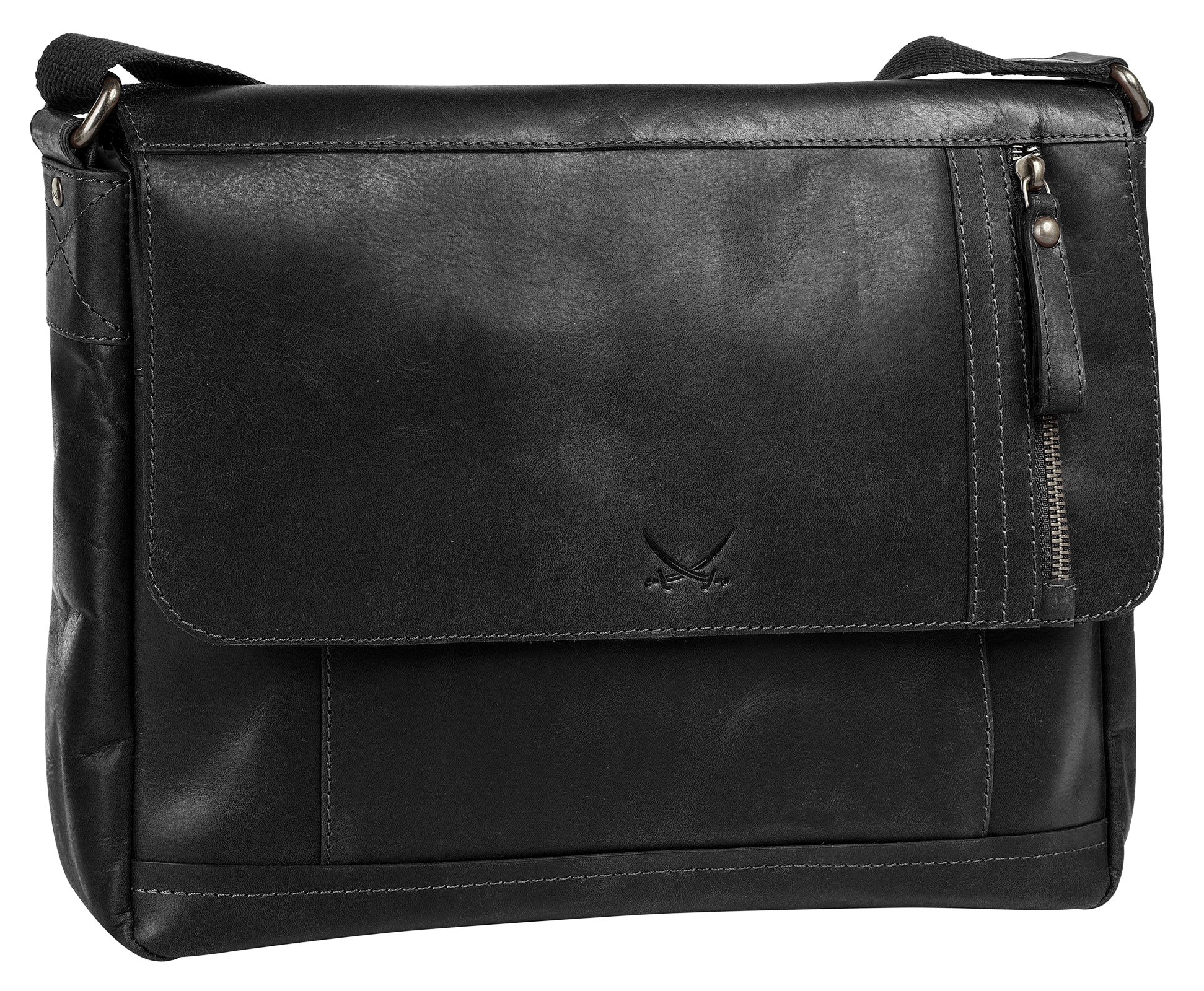 Sansibar Messenger Bag, echt Leder