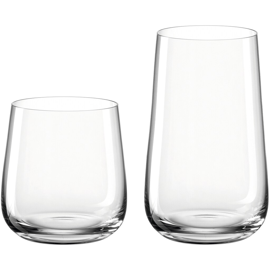 LEONARDO Gläser-Set »BRUNELLI«, (Set, 12 tlg., 6 Becher klein, 400 ml-6 Becher groß, 530 ml)