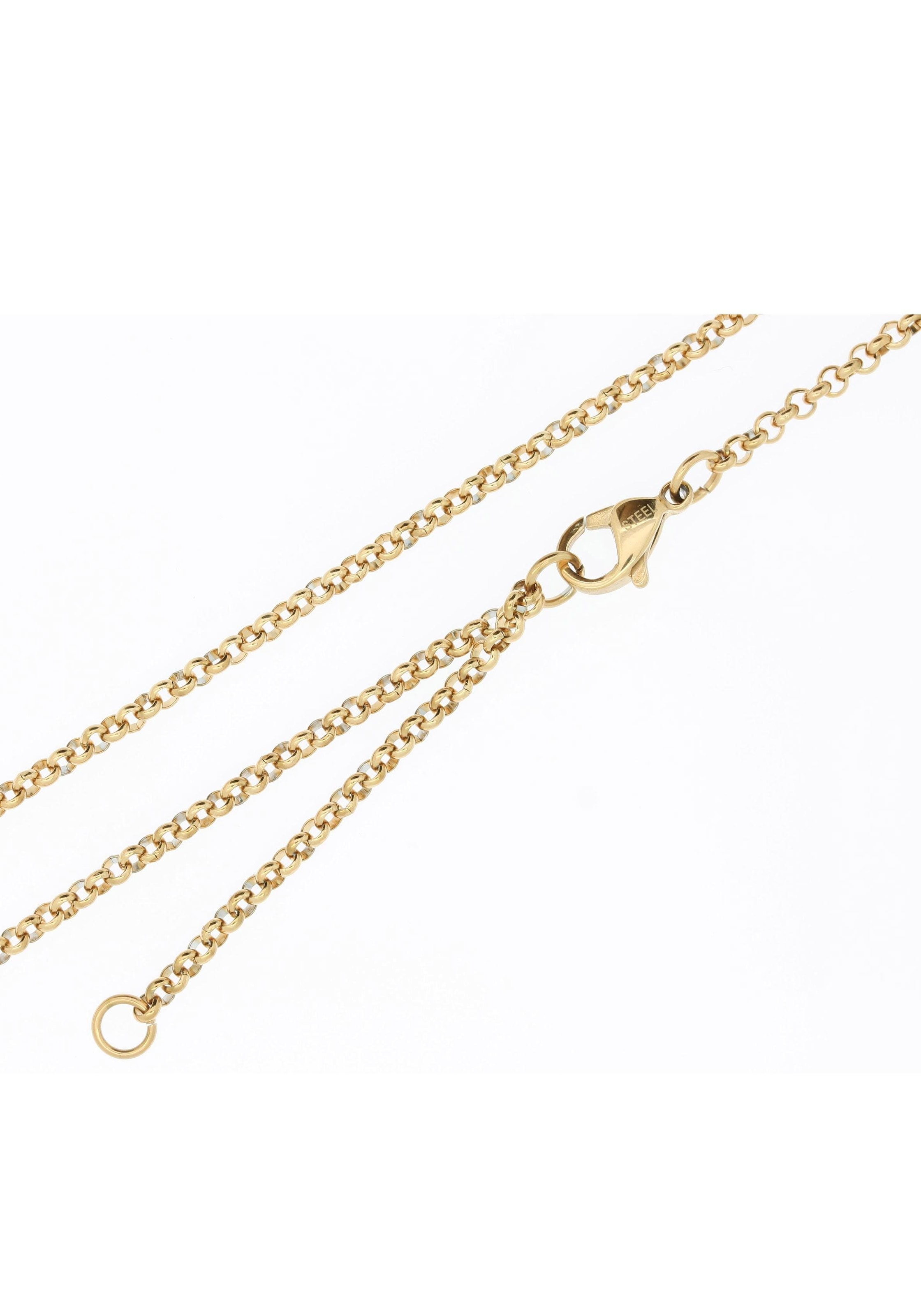 Firetti Edelstahlkette »Schmuck Geschenk Erbskettengliederung, 2,4 mm breit«, Made in Germany