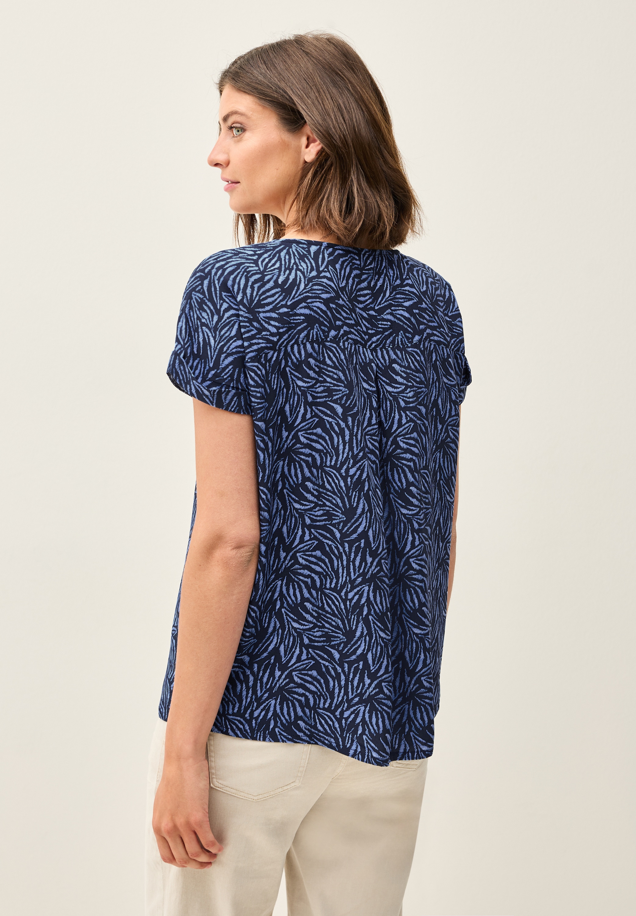 Cecil Kurzarmbluse, mit All-Over Print