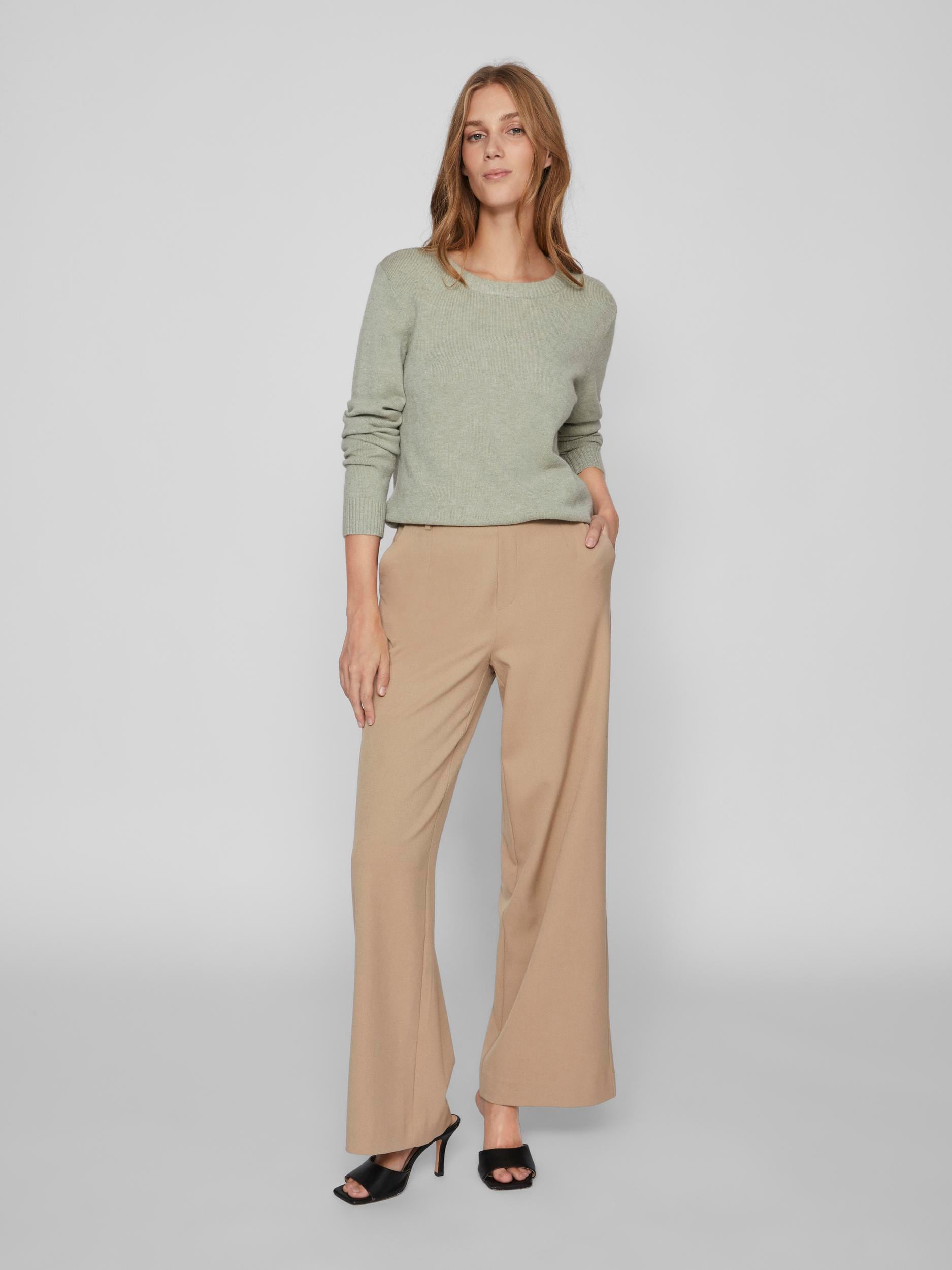 Vila Rundhalspullover »VIRIL O-NECK L/S KNIT TOP - NOOS«