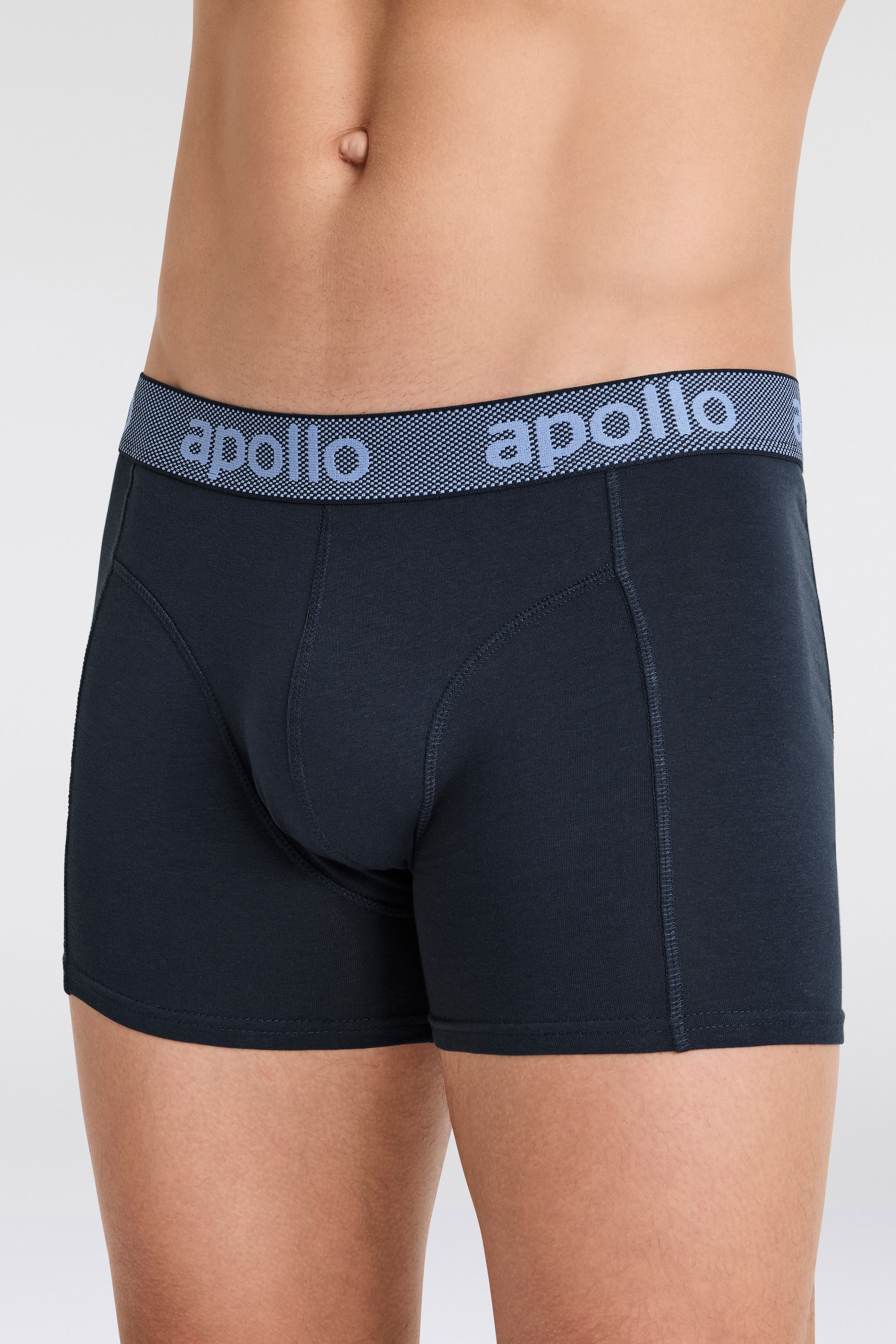 Apollo Boxer »MEN BOXERSHORTS«, (3er Pack), mit hohem Baumwollanteil, elastisch und gut an den Körper anpassend