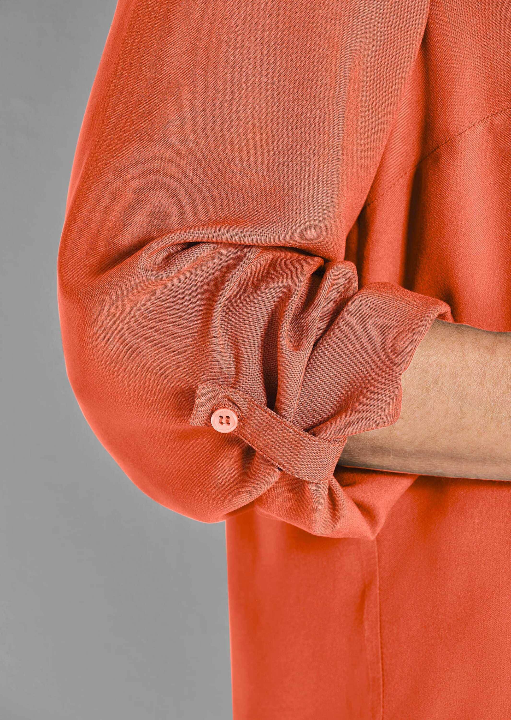 GOLDNER Schlupfbluse »Langarm Businessbluse mit V-Ausschnitt«