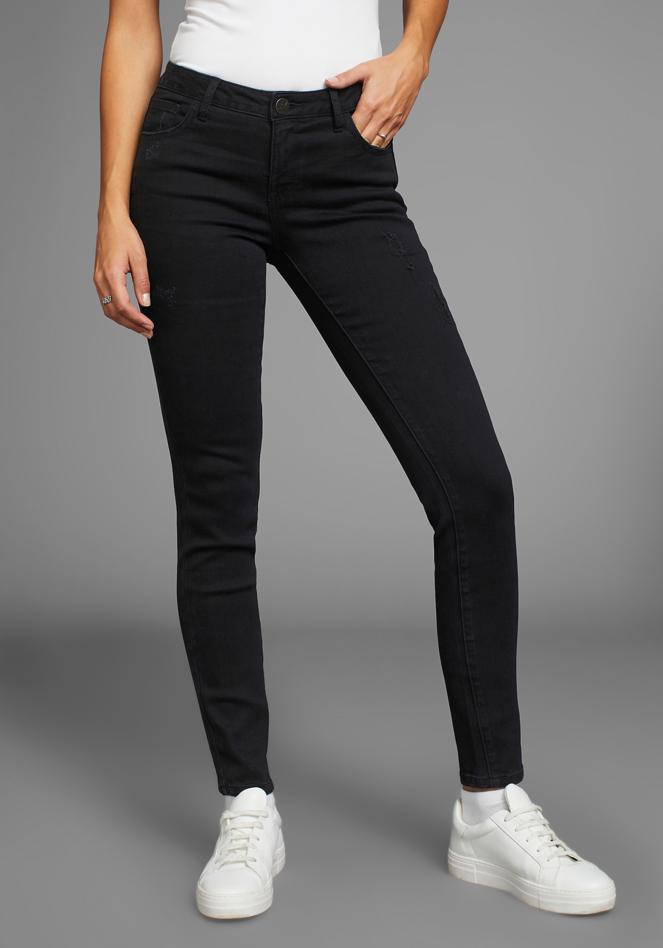 Arizona Skinny-fit-Jeans »Ultra-Stretch«, Mid Waist